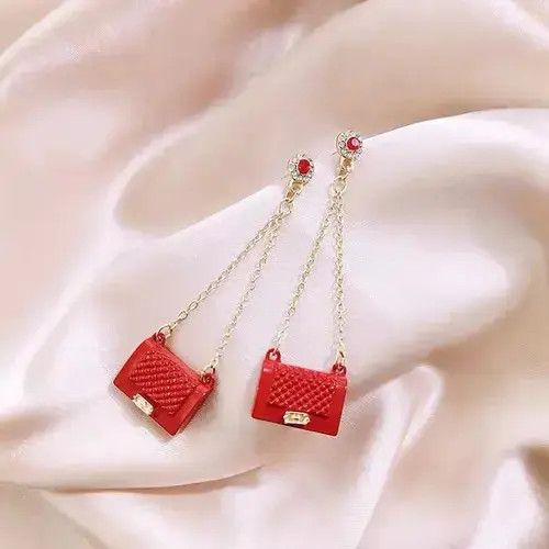 Other Fashion Elegant Shoulder Bag Long Dangle Drop Earrings Size ONE SIZE - 4 Thumbnail