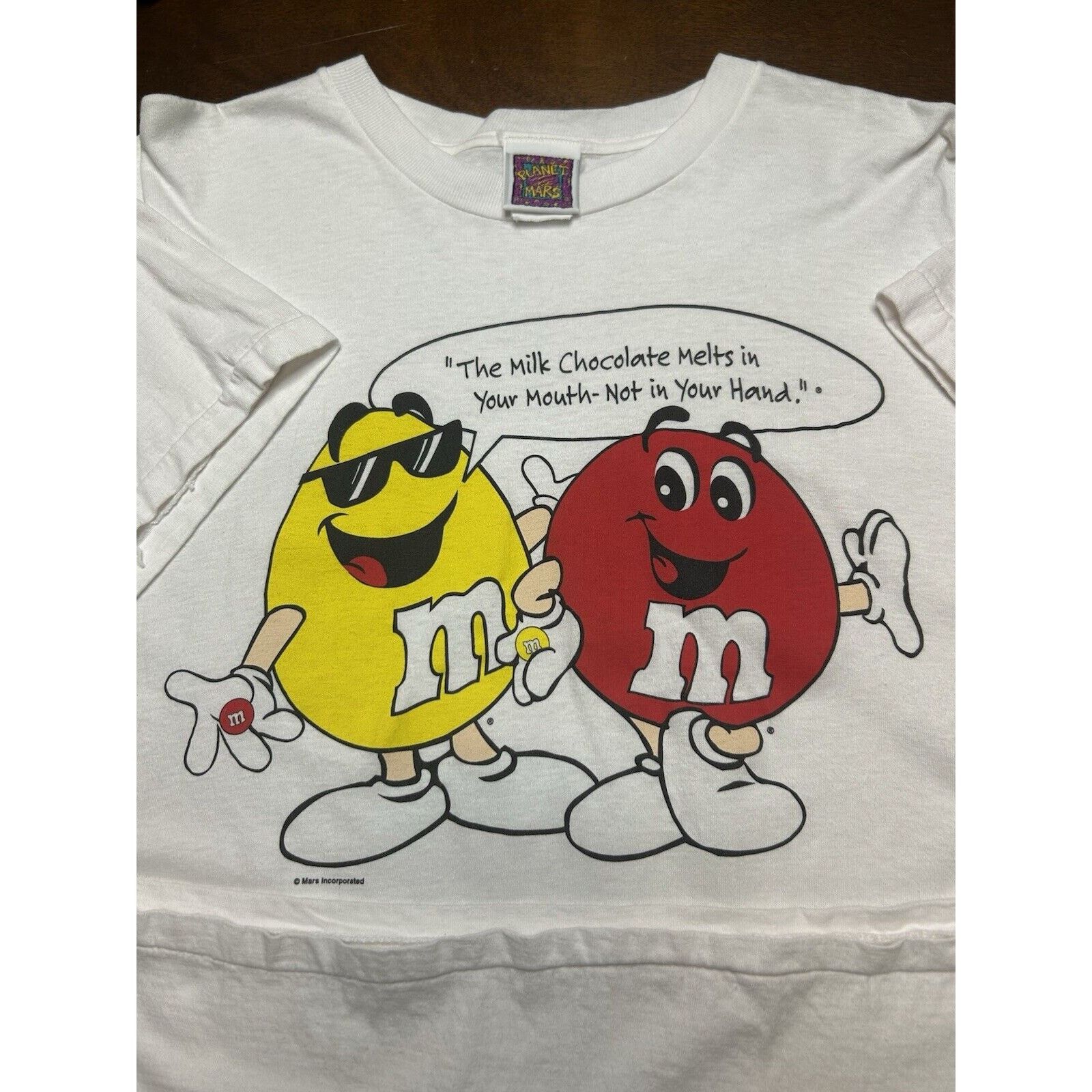 Vintage VTG 80s/90s Mars Inc. M&Ms Melts In Your Mouth Shirt Sz L/XL Size US XL / EU 56 / 4 - 10 Thumbnail