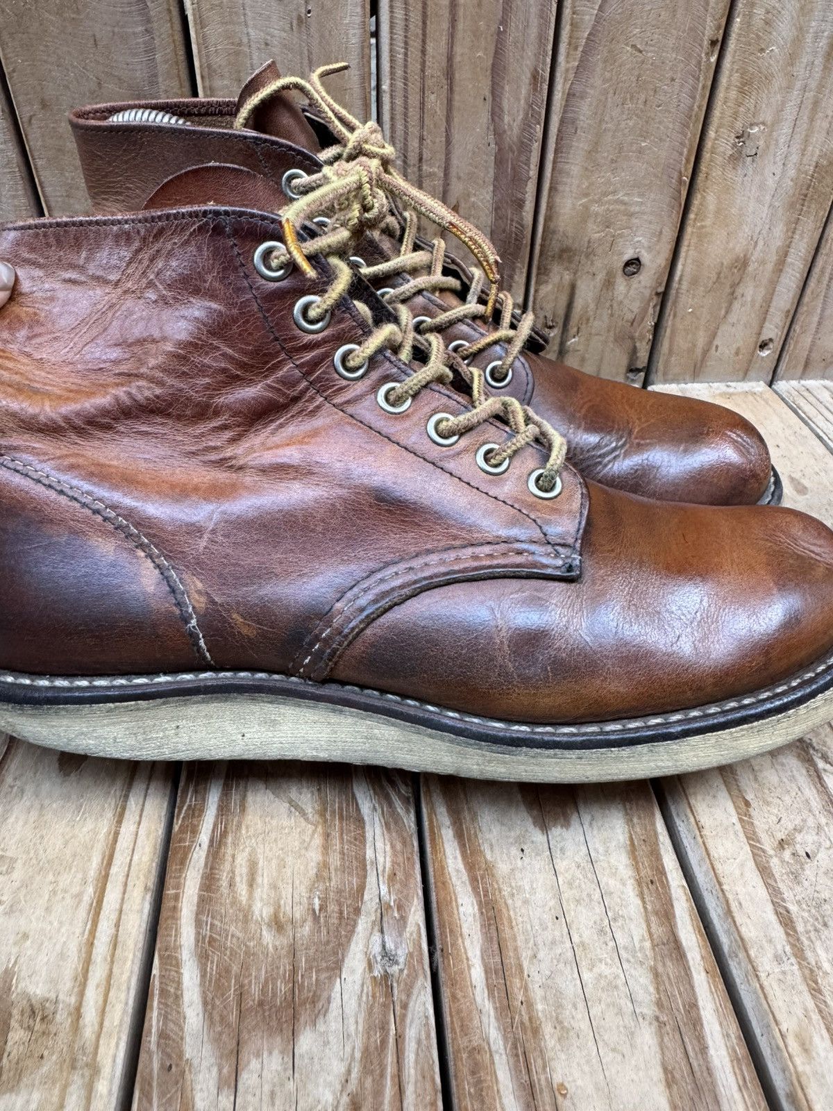 Red Wing Red Wing 9111 Chukka Brown leather boots EUR 39 UK 6 US 7 D Size US 7 / EU 40 - 11 Thumbnail