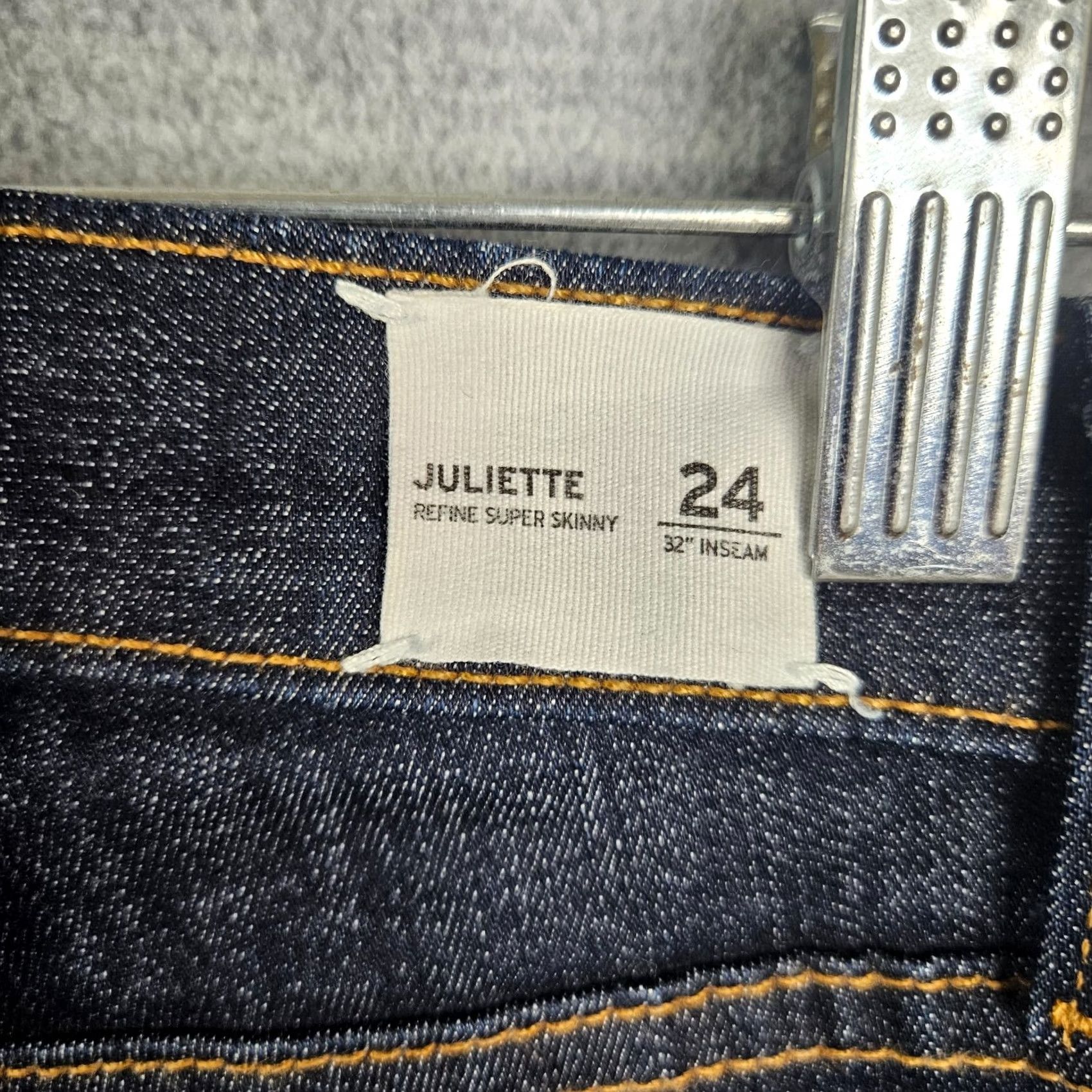 Hudson HUDSON Jeans Skinny Dark blue mid rise Size 24 Women's Regular Denim Cotton/spandex Jeans Boys? Size 42" / US 20 - 5 Thumbnail