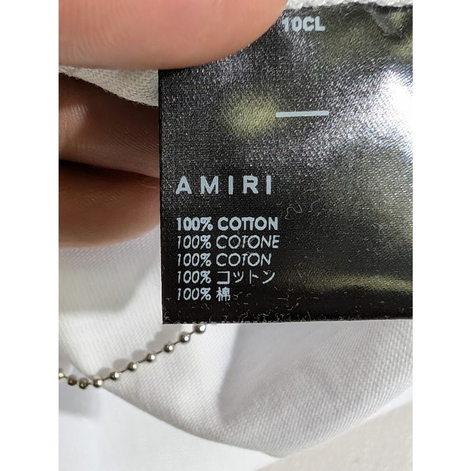 Amiri o1rshd1 Q:2 / Sun Long Sleeve Tee T-Shirt in White Size US XXL / EU 58 / 5 - 20 Thumbnail