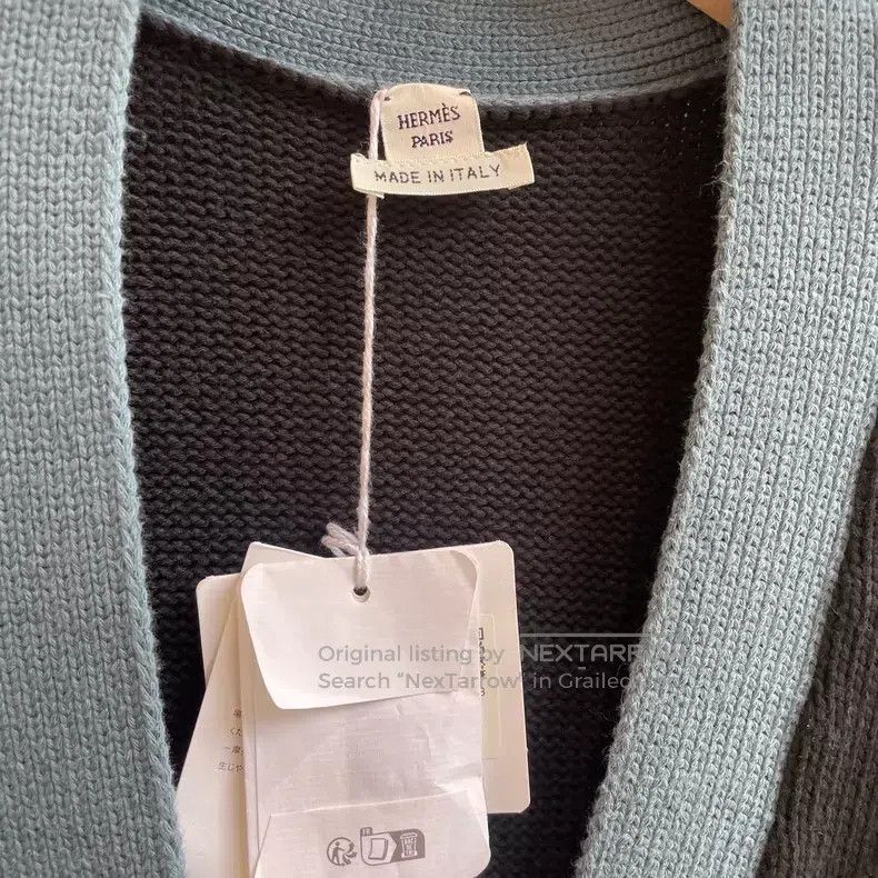 Hermes Hermes 25 Fall/Winter Buttoned Long Sleeve Open Cardigan Size XS / US 0-2 / IT 36-38 - 4 Thumbnail