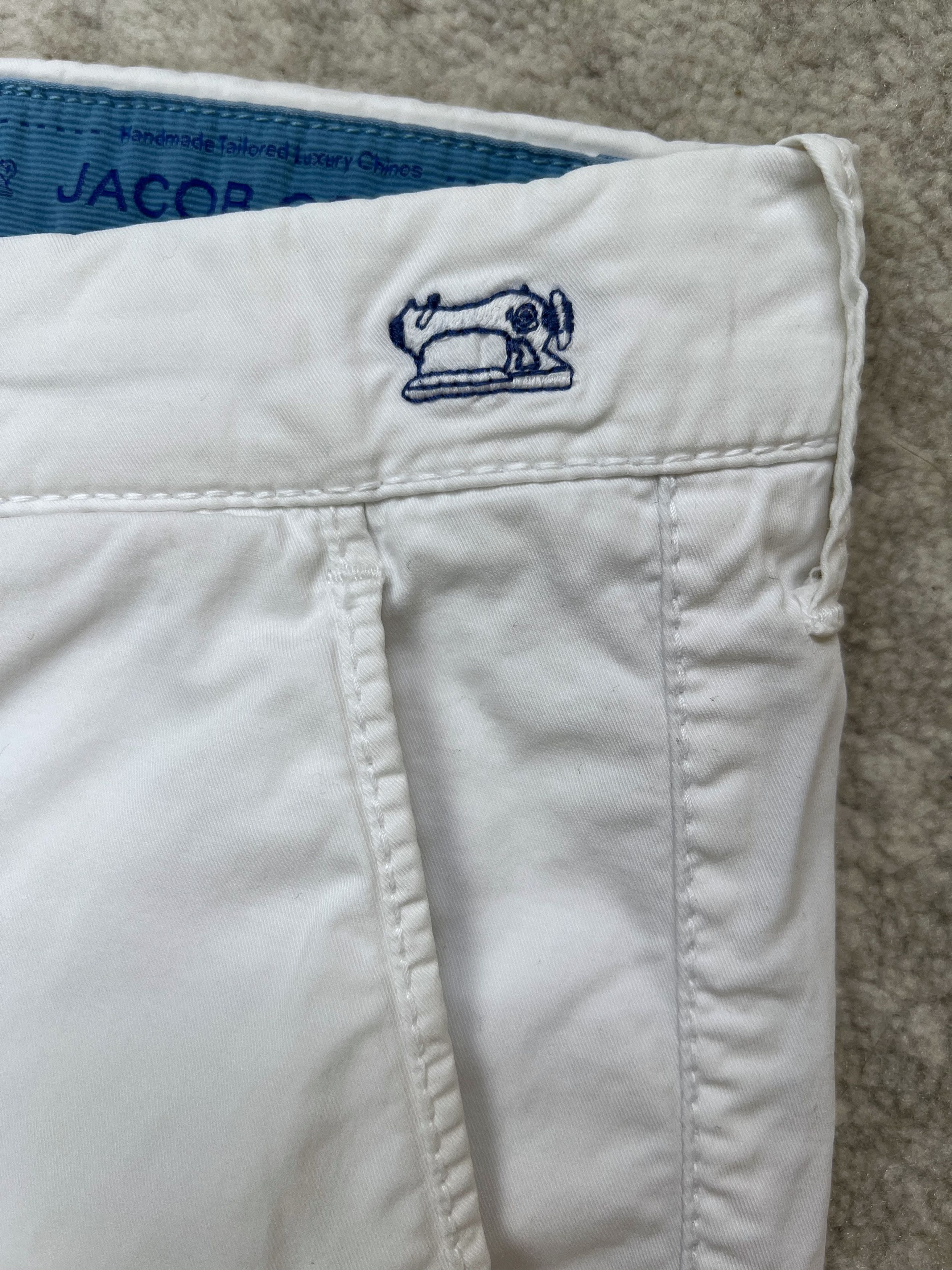 Jacob Cohen Jacob Cohën Bobby Comfort White Luxury Chino Pants 32 Size US 32 / EU 48 - 5 Thumbnail