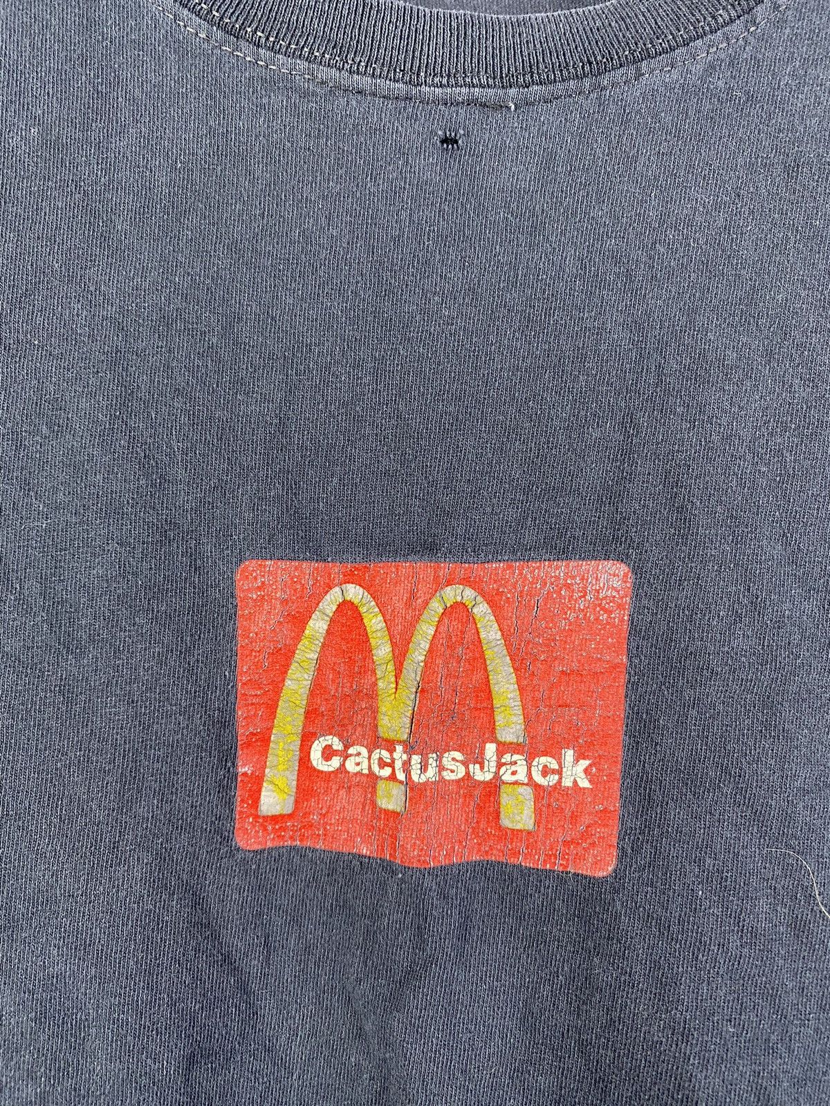 Band Tees × Travis Scott × Vintage VNTG Cactus Jack Mc Donalds Promo Black T Shirt Washed Faded Size US S / EU 44-46 / 1 - 3 Thumbnail