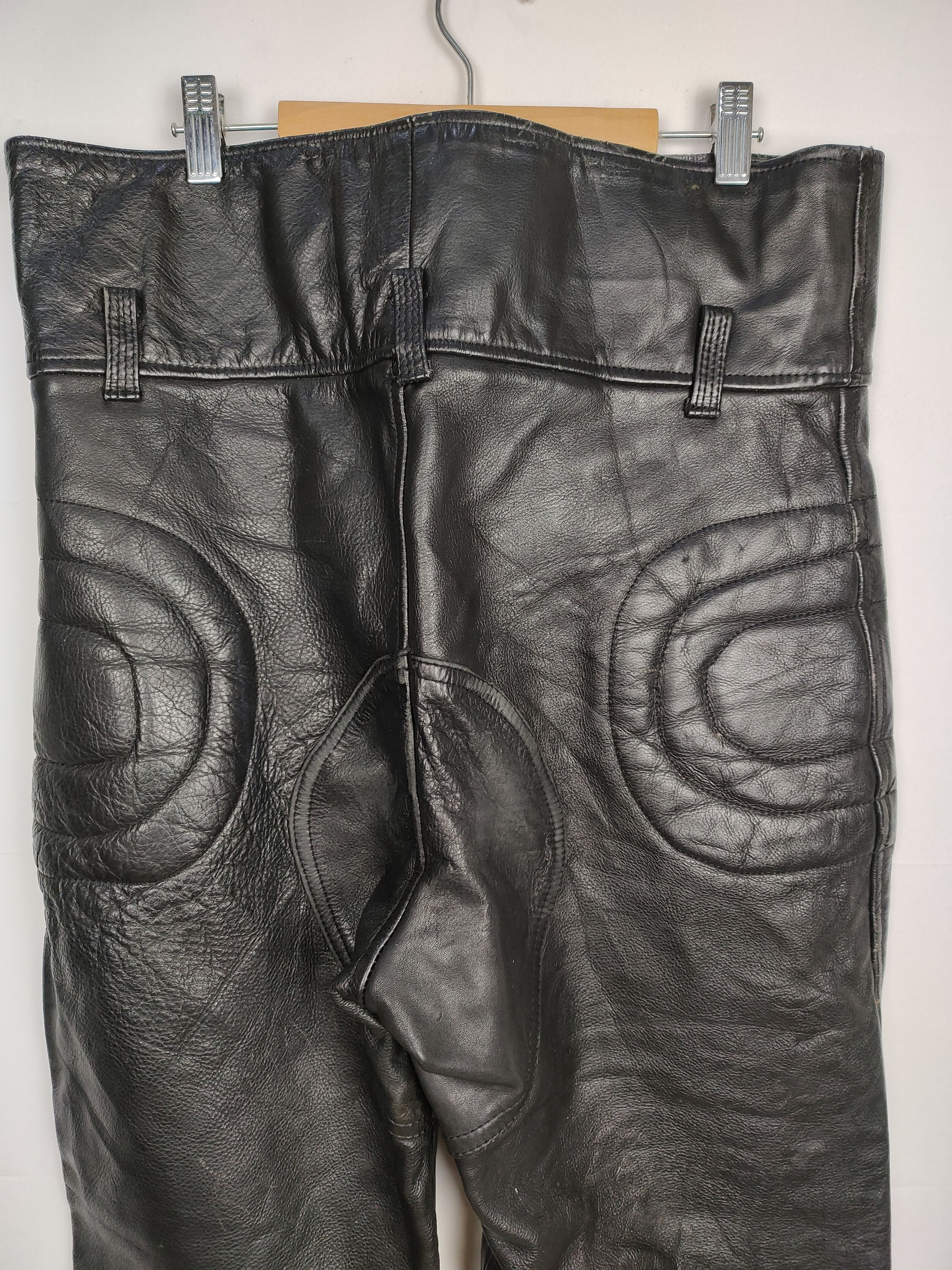 Leather × Vintage Vintage 90s Genuine Leather Rider Pant Size US 32 / EU 48 - 6 Thumbnail