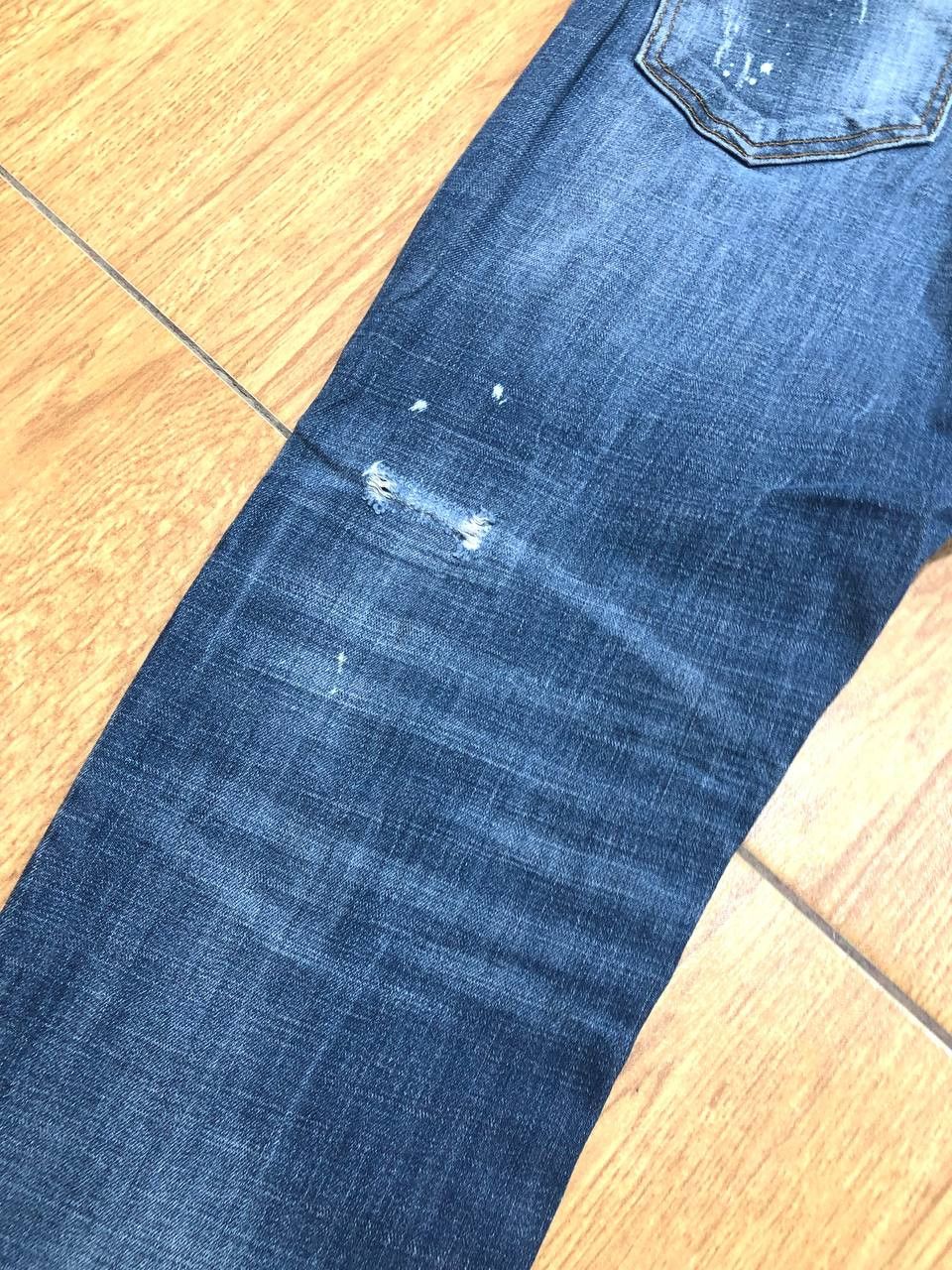 Dsquared2 Dsquared2 Tidy Biker Distressed Painted Skinny Jeans Size US 32 / EU 48 - 18 Thumbnail