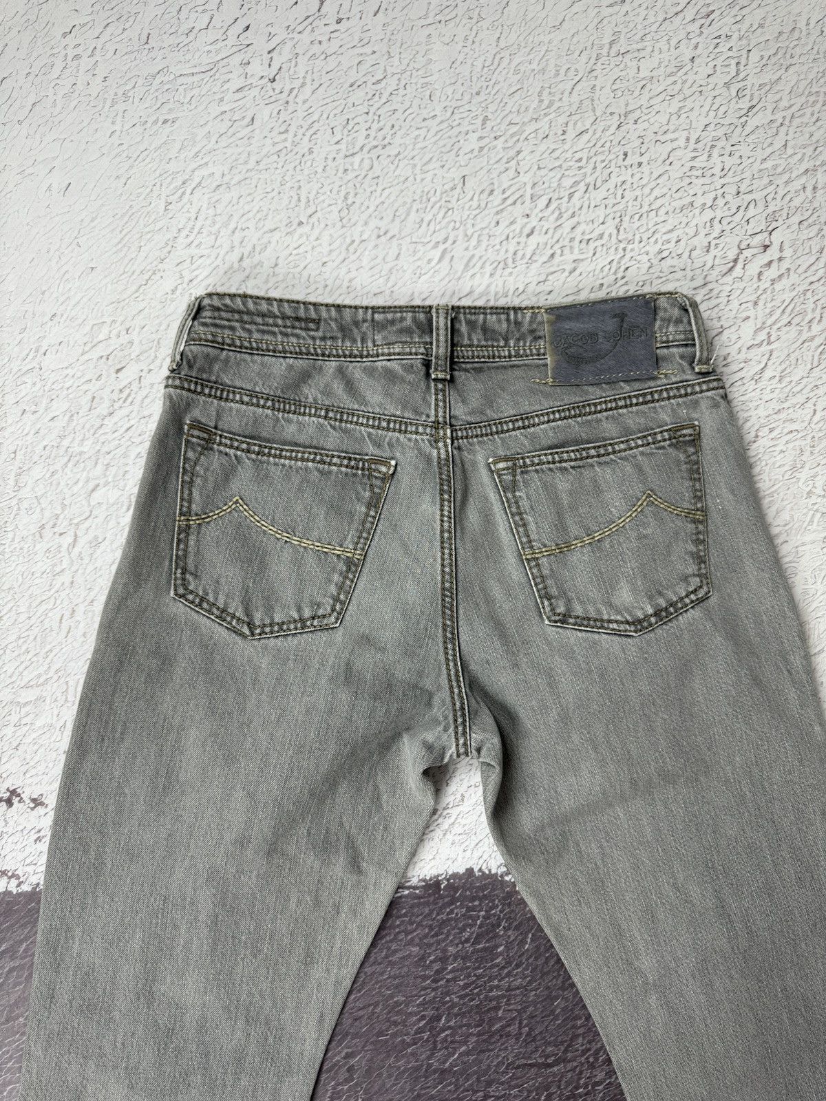 Jacob Cohen Jacob Cohen grey luxury denim handmade Japanese fabric jeans Size US 31 - 20 Thumbnail