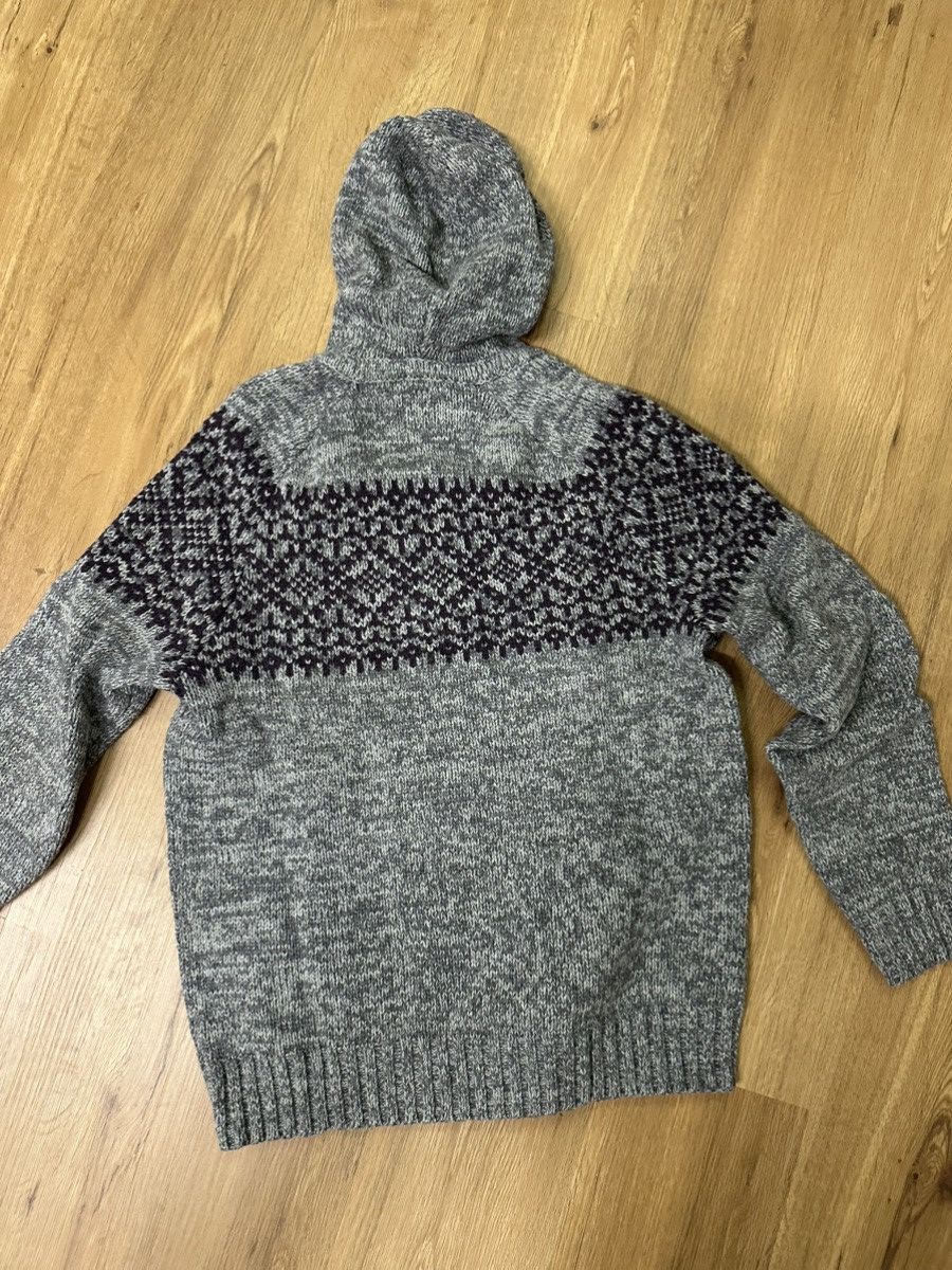 Gap Vintage GAP Knit Hoodie Sweater - Grey/Purple Size US M / EU 48-50 / 2 - 4 Thumbnail