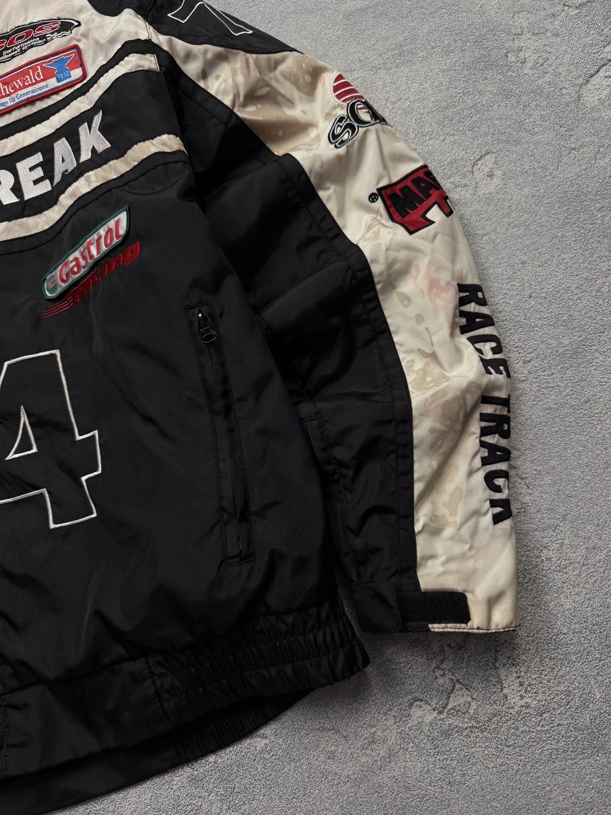 NASCAR Vintage Speed Freak #74 Fast Lane Nascar Racing Moto Jacket Size US M / EU 48-50 / 2 - 4 Thumbnail