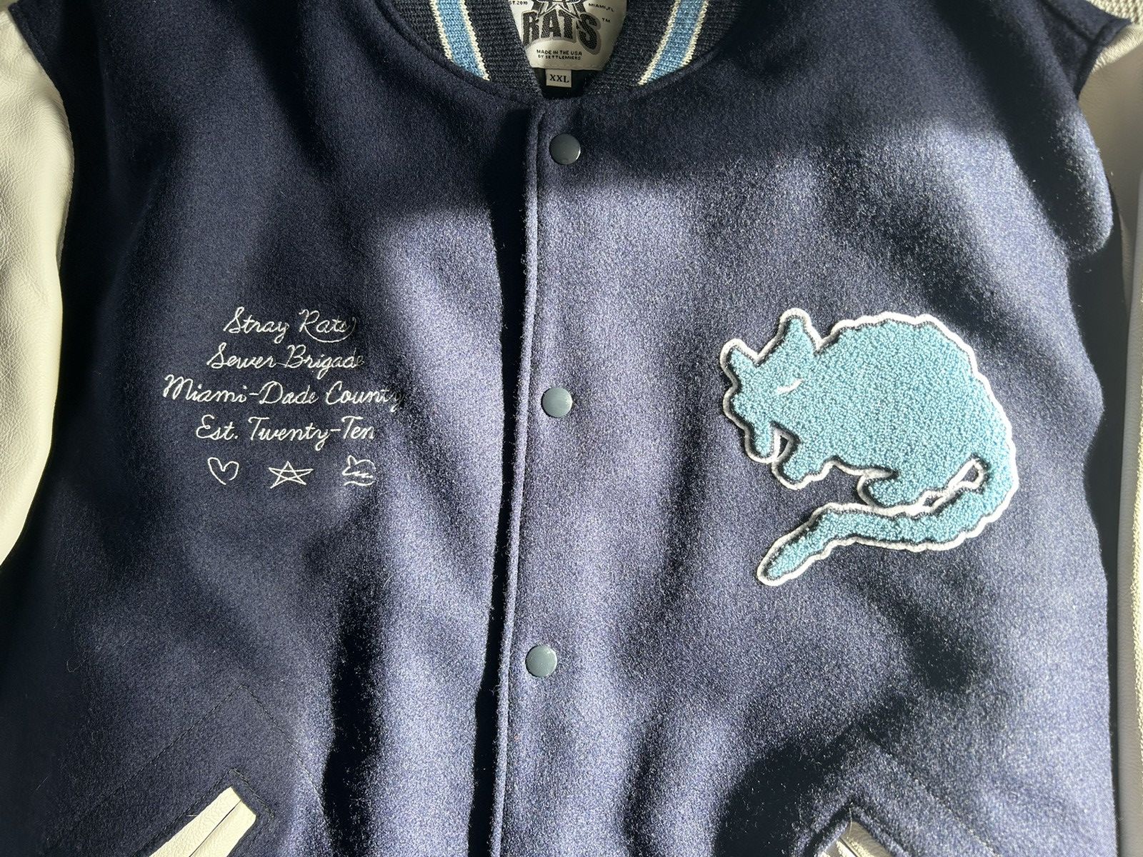 Stray Rats Stray Rats 2010 Letterman Jacket Size US XXL / EU 58 / 5 - 2 Thumbnail