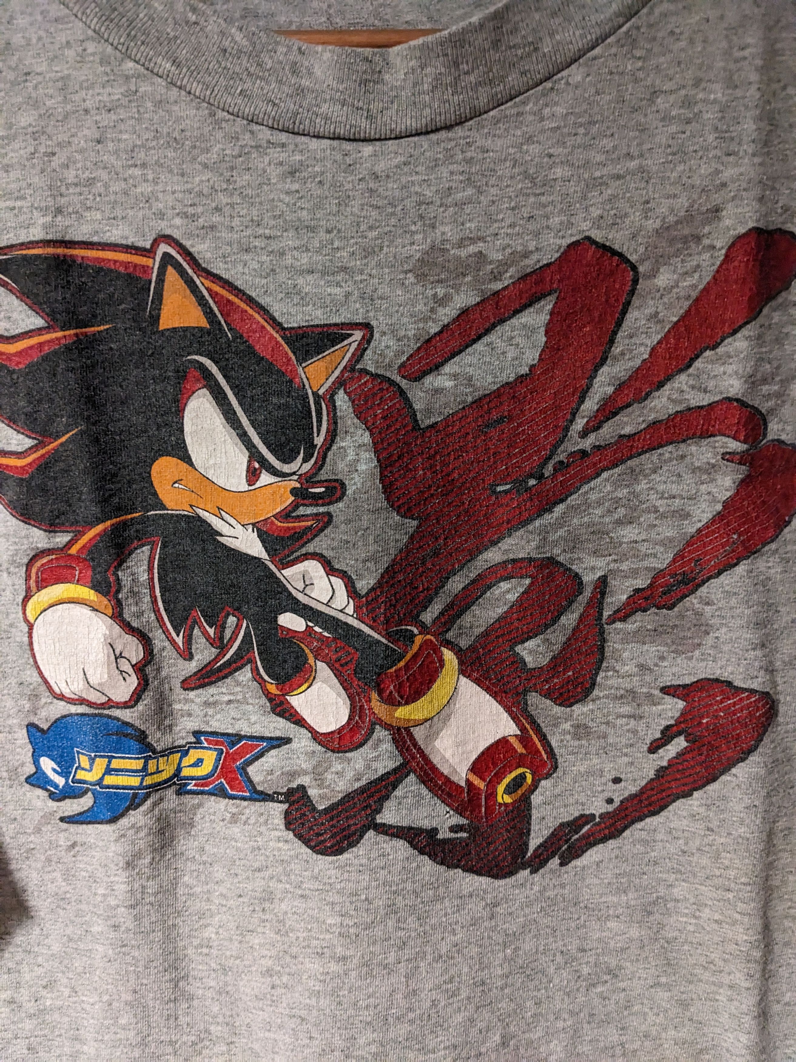 Nintendo × Vintage Vintage 2004 Sonic X Shadow the Hedgehog KIDS XL T-Shirt Size US XL / EU 56 / 4 - 2 Thumbnail