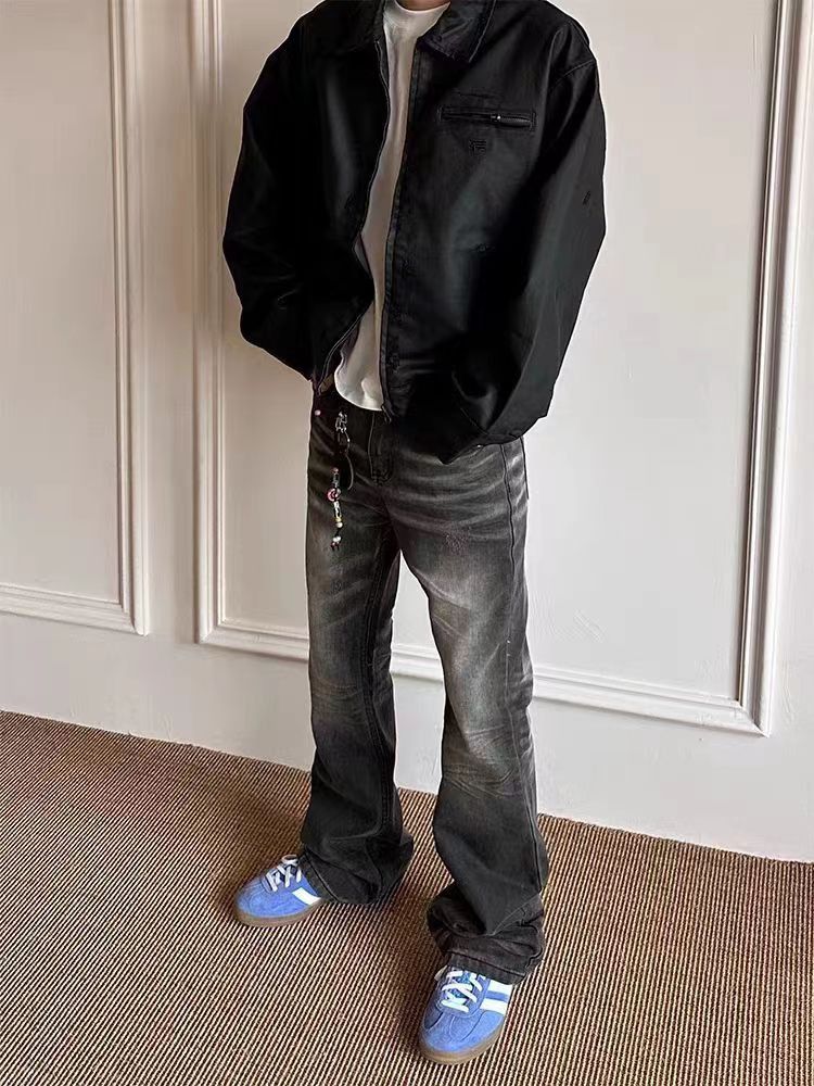 Japanese Brand × Vintage Vintage street washed and aged micro flare black jeans Size US 32 / EU 48 - 5 Thumbnail