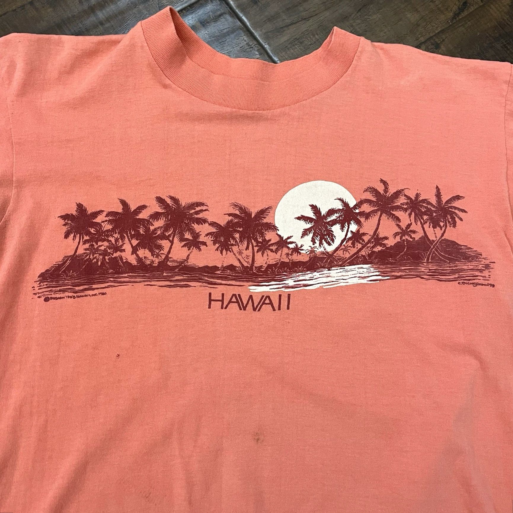 Vintage VINTAGE Hef-T Surf T-Shirt Pink Long Sleeve L USA Hawaii Beach 70s 80s Tourist Mens Size US L / EU 52-54 / 3 - 2 Thumbnail
