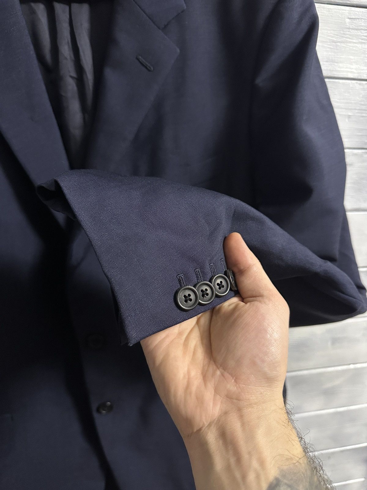 Prada Rare Luxury Blazer Prada Made in Italy 70% Mohair 40% Lana Size 54R - 3 Thumbnail