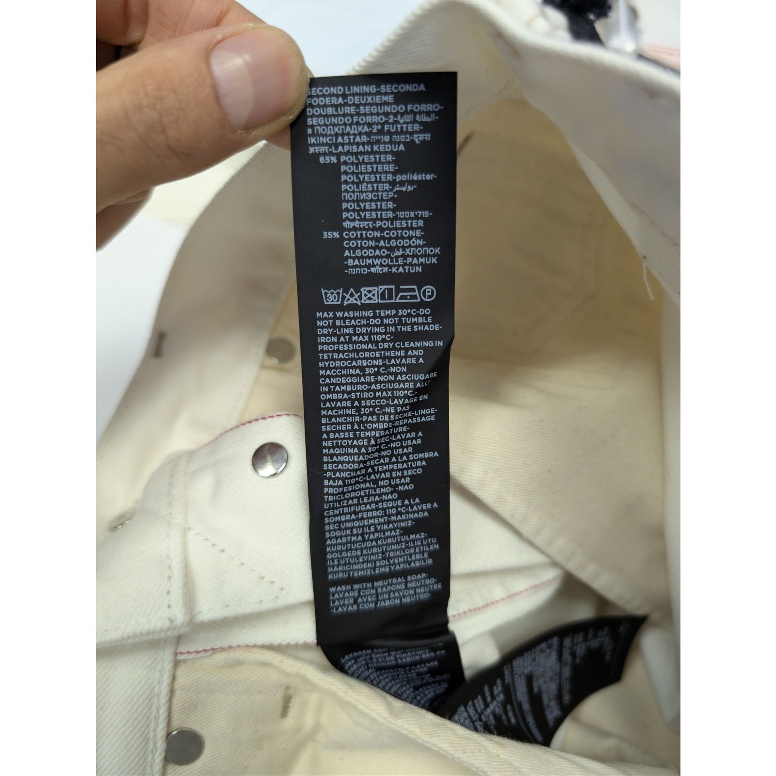 Tom Ford o1rshd1 Slim Jeans in White 30 Size US 30 / EU 46 - 17 Thumbnail