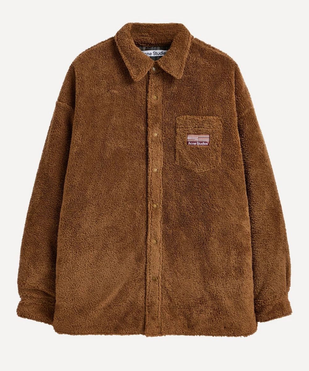 image of Acne Studios Soft Teddy Jacket New in Brown, Men's (Size Medium)