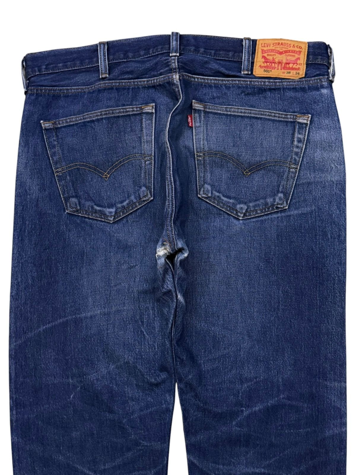 Levi's Vintage Levi’s 501 Denim Jeans | Regular Straight Fit | W37 Size US 37 - 5 Thumbnail