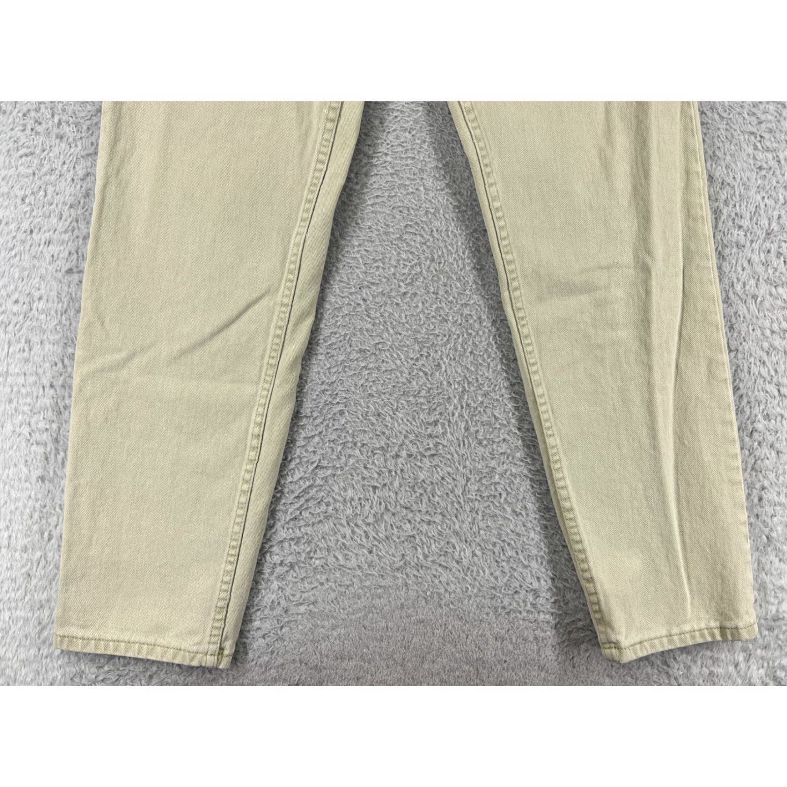 Faded Glory Faded Glory Jeans Women 10 Beige Denim Straight High Rise Cotton Made USA Pants Size 32" / US 10 / IT 46 - 5 Thumbnail