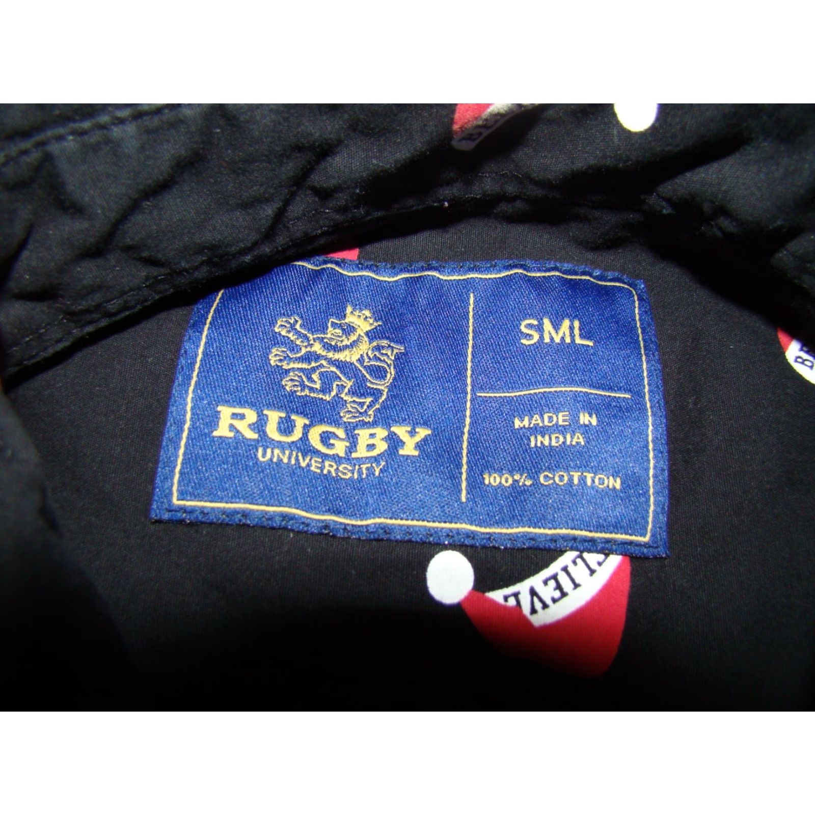 Vintage Rugby University Button-Up Shirt Mens S Christmas Santa Hat Believe Short Sleeve Collared Black 100% Cotton Holiday Theme Christmas Men’s Shirt Size US S / EU 44-46 / 1 - 4 Thumbnail