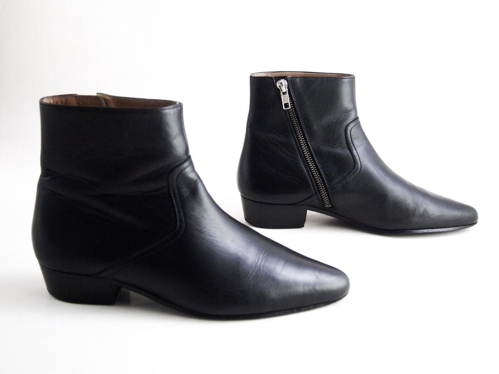 Iro Iro Chelsea Boots Black Leather US 10 EU 40 $720 Size US 10 / IT 40 - 5 Thumbnail