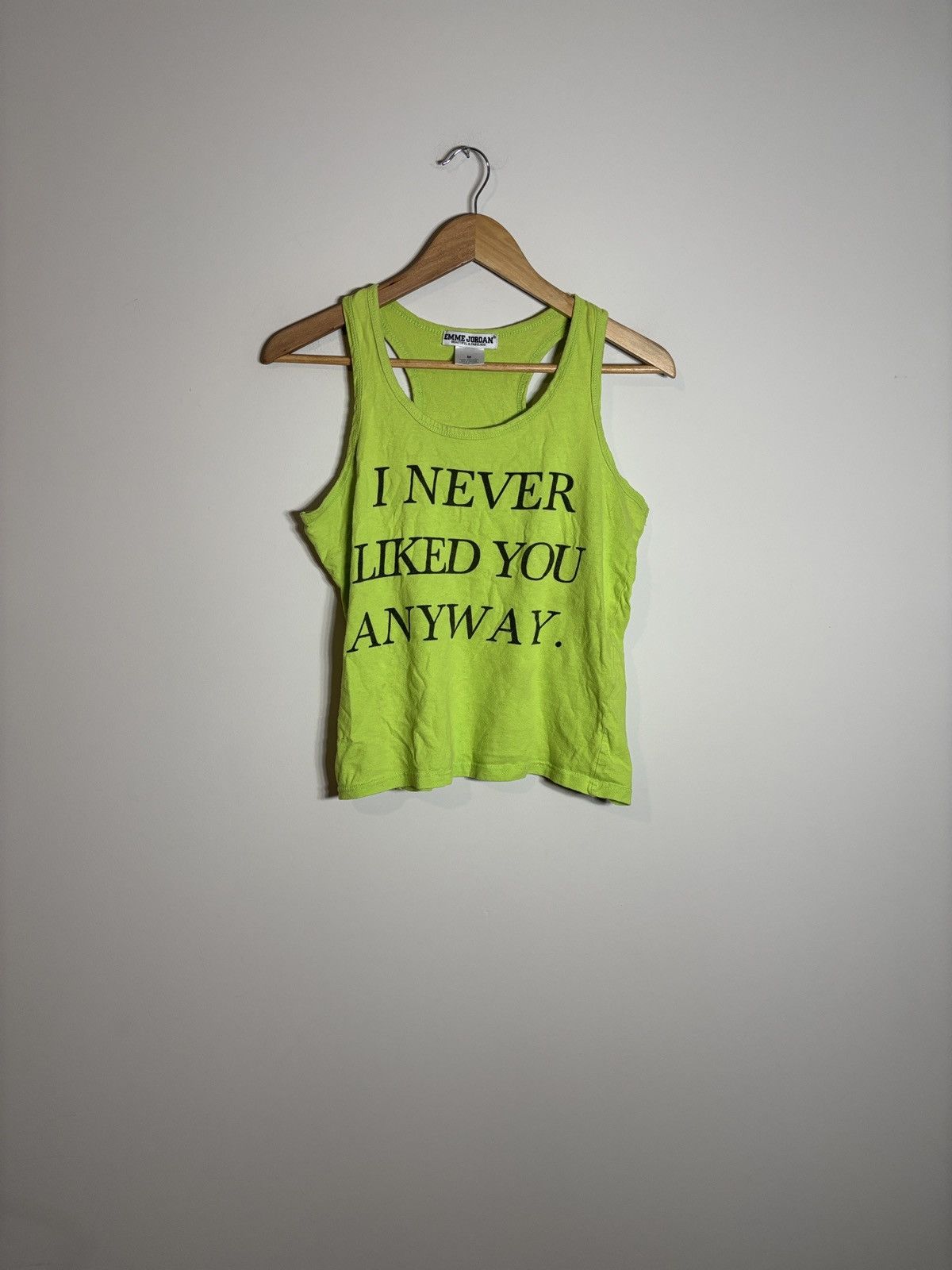 Vintage Vintage Y2K Emme Jordan Graphic Tank Top Cotton Medium Size M / US 6-8 / IT 42-44 - 1 Thumbnail