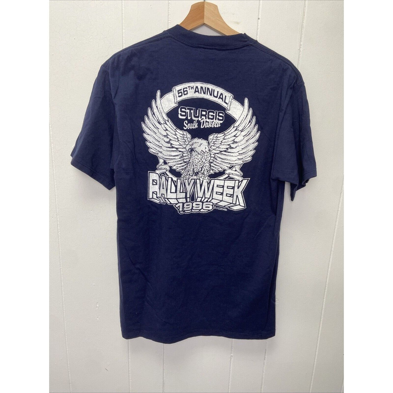 Vintage Sturgis South Dakota 56th 1996 Rally Eagle T-Shirt Size L Size US L / EU 52-54 / 3 - 5 Thumbnail