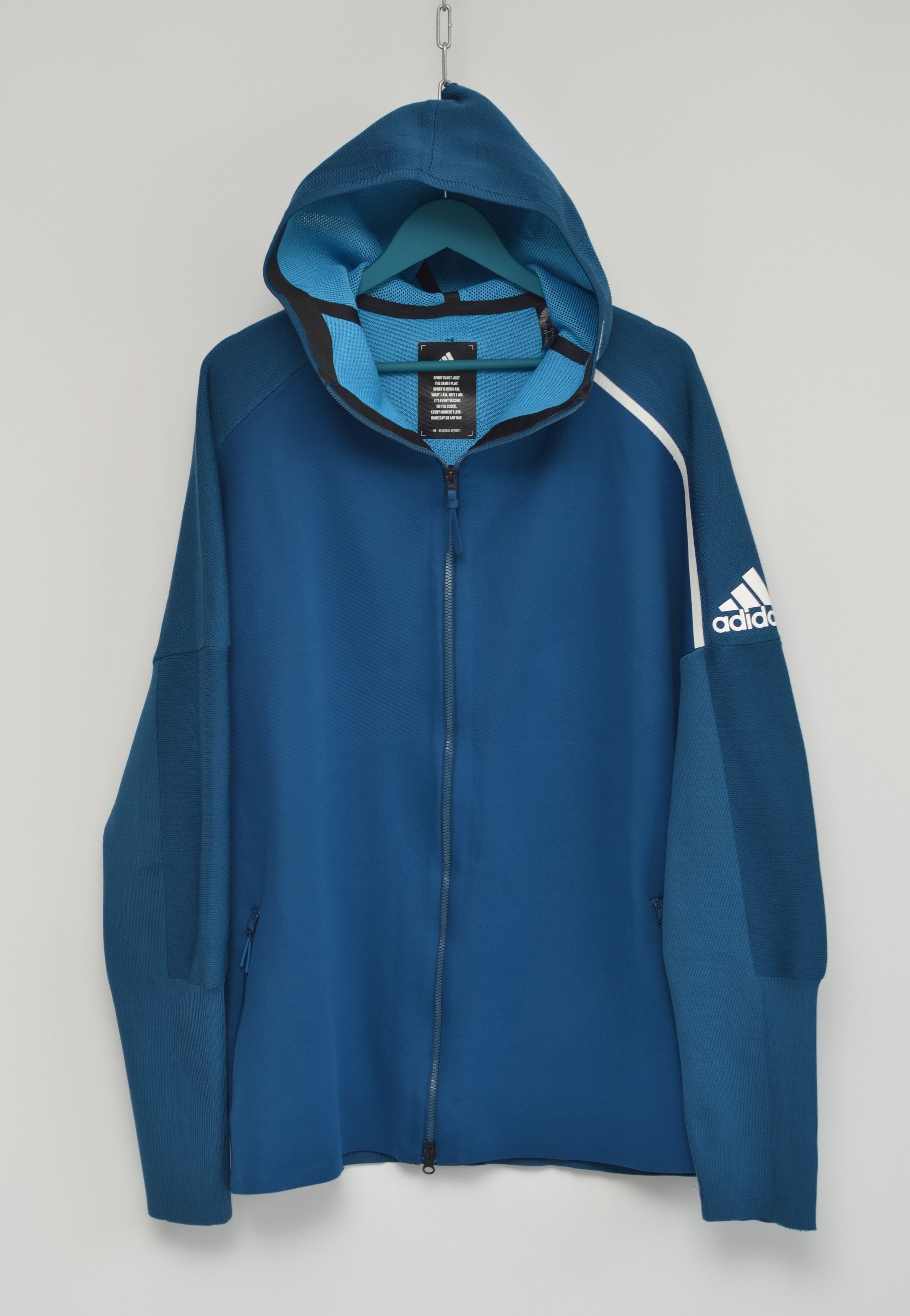 Adidas Hype Streetwear Adidas ZNE Primeknit Knitted Full Zip Hoodie Made in India Grailed