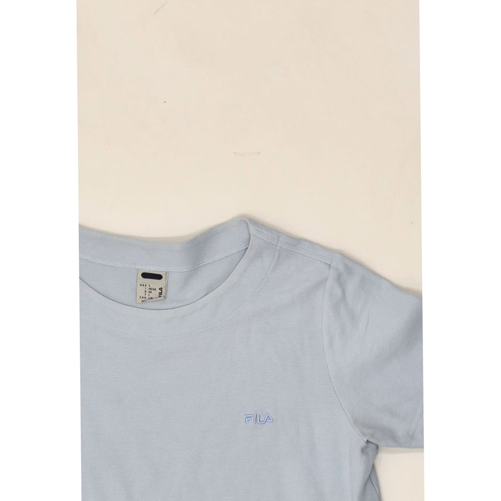 Fila FILA Womens T-Shirt Top Blue Large Cotton IT 46/48 Size L / US 10 / IT 46 - 3 Thumbnail