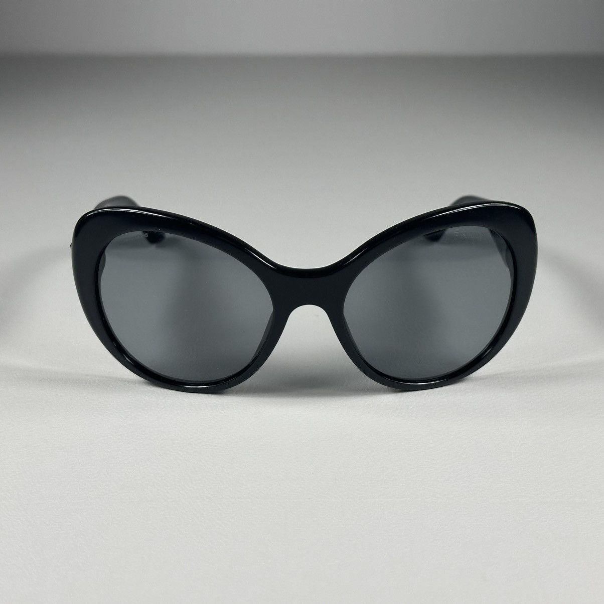 Prada Prada Milano SPR26Q Oversized Cat Eye Black Sunglasses Size ONE SIZE - 1 Thumbnail