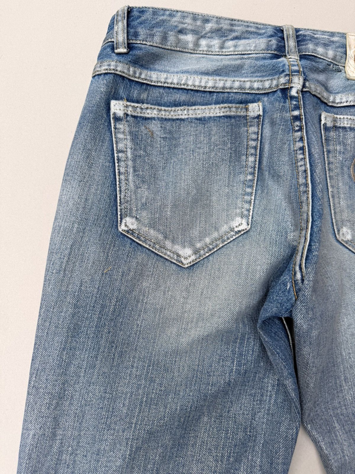 Japanese Brand GREAY GATSBY silver wax flare jeans Size US 32 / EU 48 - 7 Thumbnail