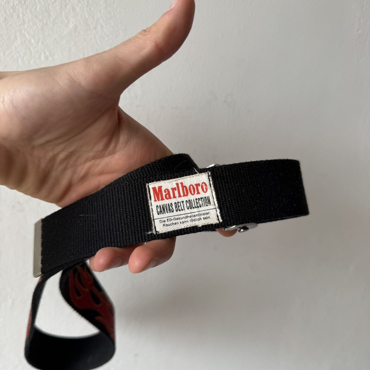 Marlboro Vintage Marlboro Fire print belts 120 cm avantgarde Size ONE SIZE - 5 Thumbnail