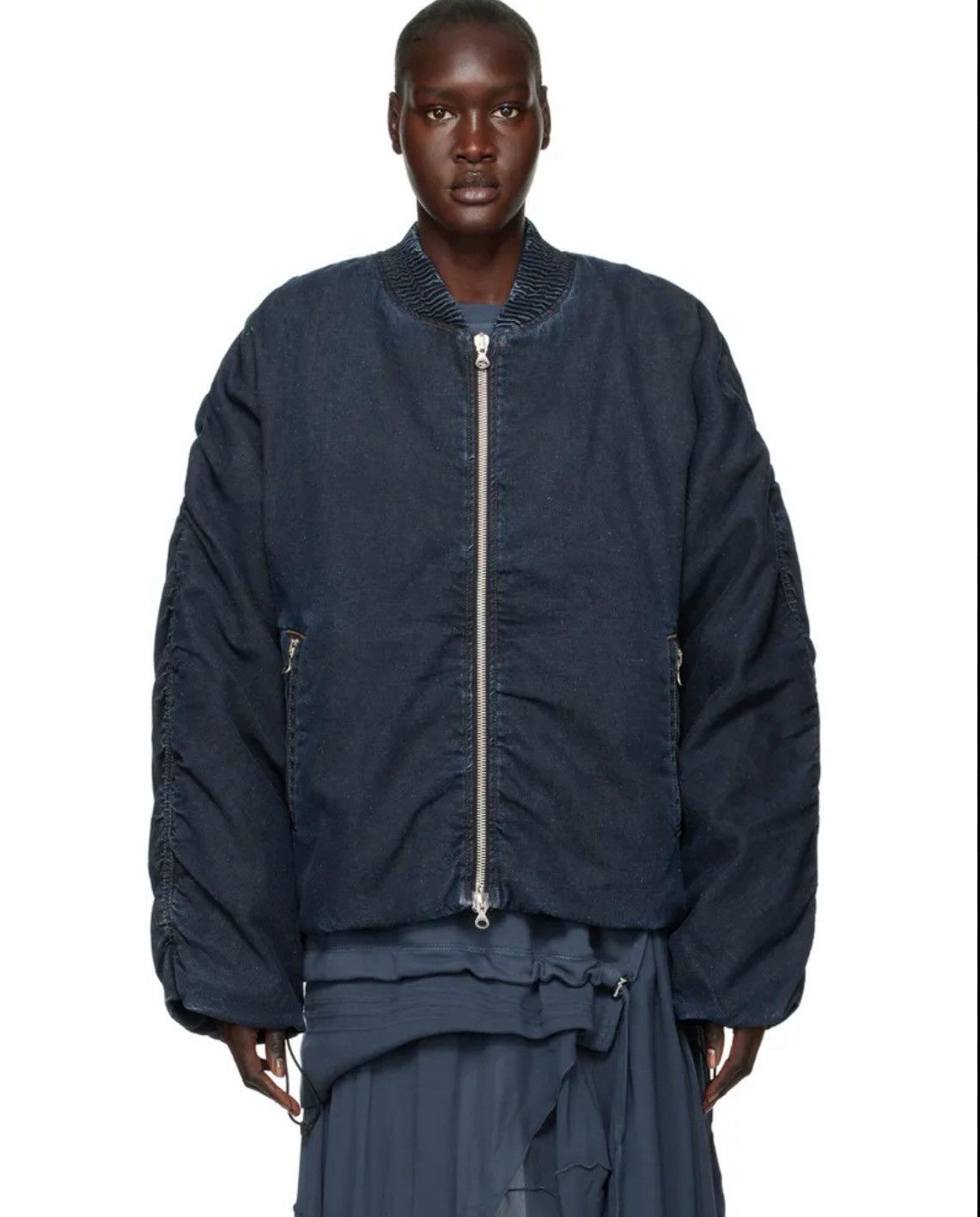 Diesel Diesel Navy Blue Bomberjacket Size US L / EU 52-54 / 3 - 6 Thumbnail