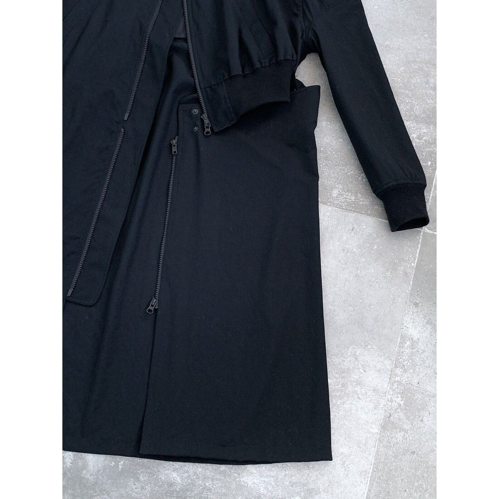 Japanese Brand × Yohji Yamamoto Mens B YOHJI YAMOMOTO Unisex Parka Trench Coat Jacket SZ 1 S Size US S / EU 44-46 / 1 - 15 Thumbnail