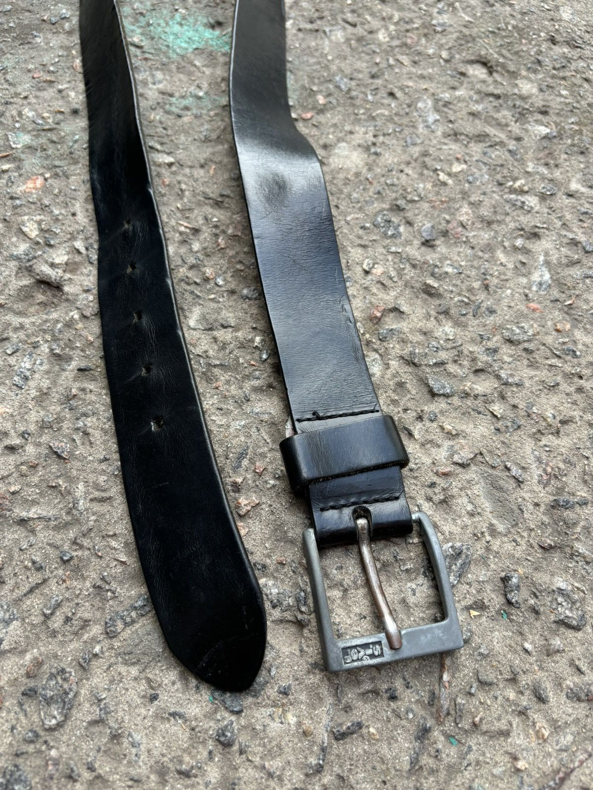 Levi's Vintage Levis Logo Buckle Leather Belt Size ONE SIZE - 6 Thumbnail