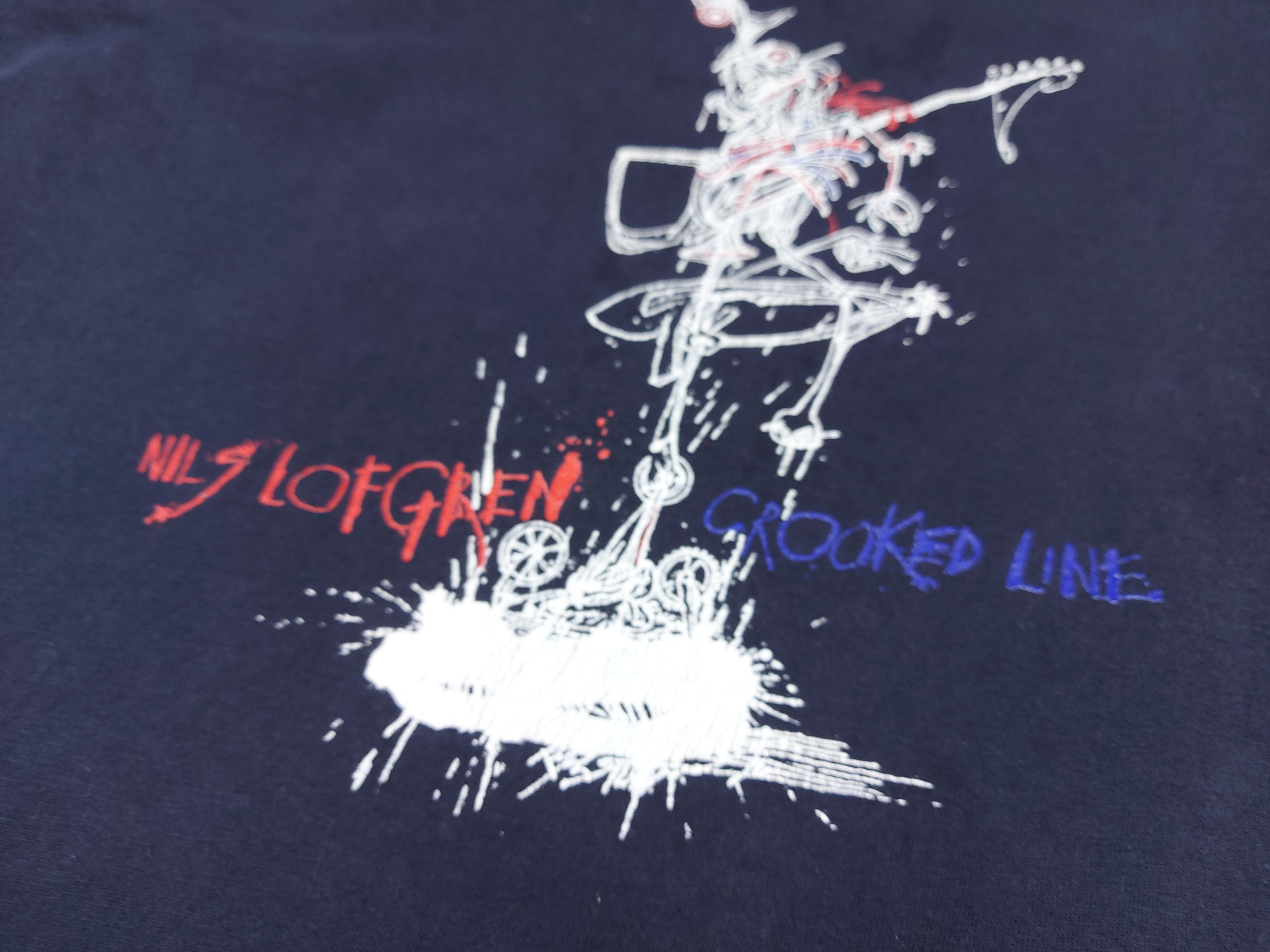 Band Tees × Vintage Vintage 90s Nils Lofgren Crooked Line TEE Size US L / EU 52-54 / 3 - 5 Thumbnail
