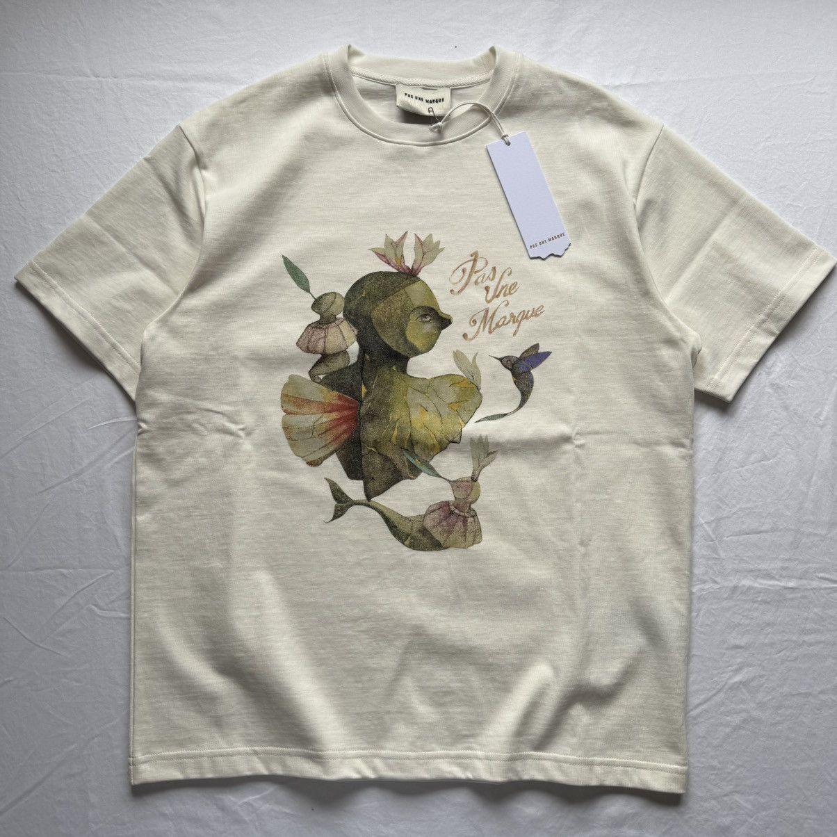 Other Pas Une Marque Graphic Tee Cream Brand New Medium M Size US M / EU 48-50 / 2 - 1 Thumbnail