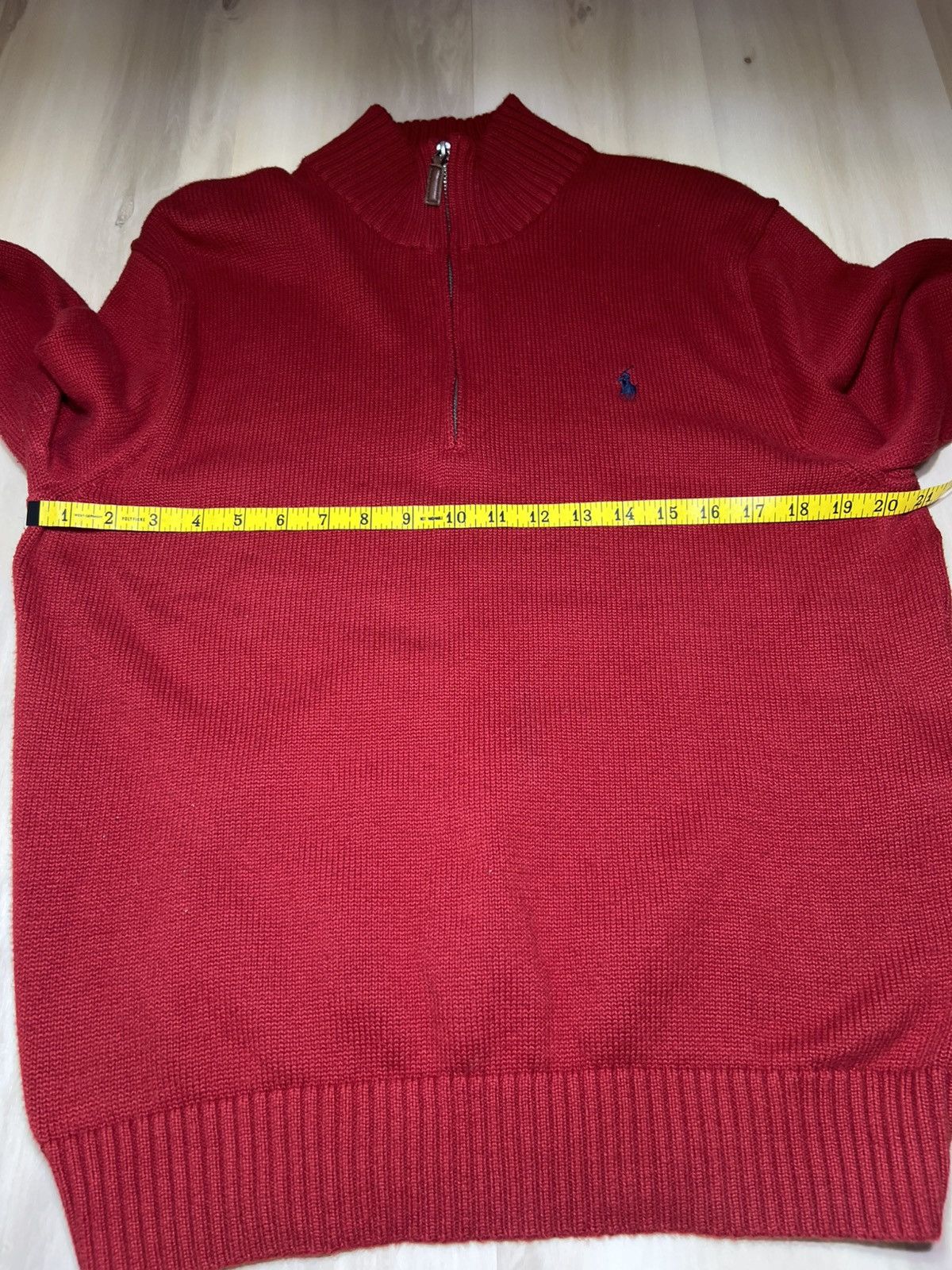 Polo Ralph Lauren Polo Ralph Lauren Men's Size Large Red Sweater 1/4 Zip Knit Size US L / EU 52-54 / 3 - 6 Thumbnail