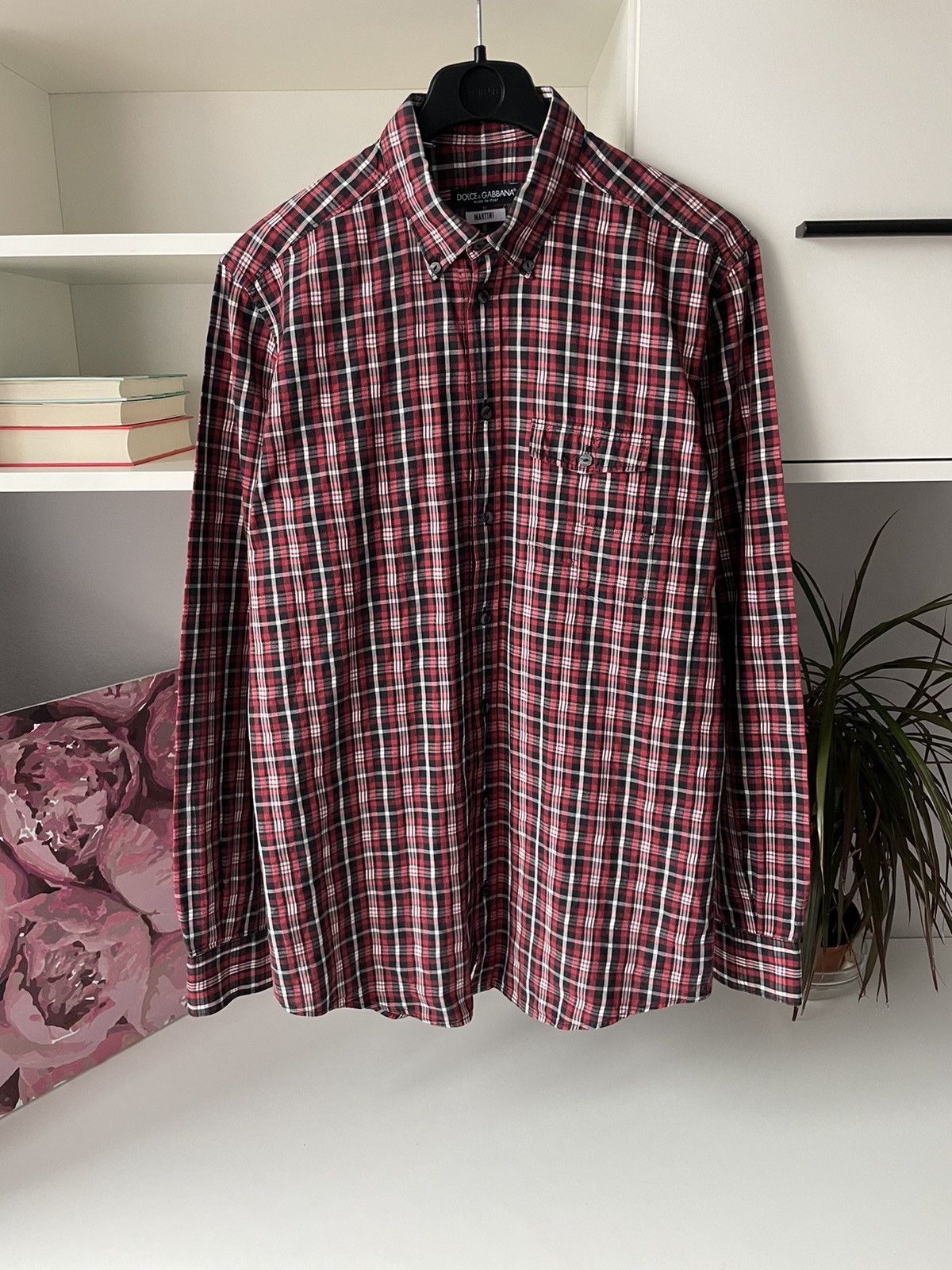 Dolce & Gabbana Dolce & Gabbana Martini Flannel Shirt Button Up Size US M / EU 48-50 / 2 - 2 Thumbnail