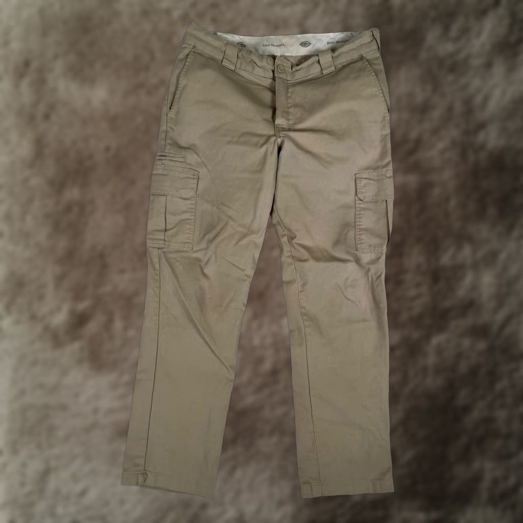 Dickies Dickies Cargo Pants Mens 34x30 Khaki Beige Regular Cotton Blend Work Cargo Pocket Pants Mens Regular 874 Size US 34 / EU 50 - 1 Thumbnail