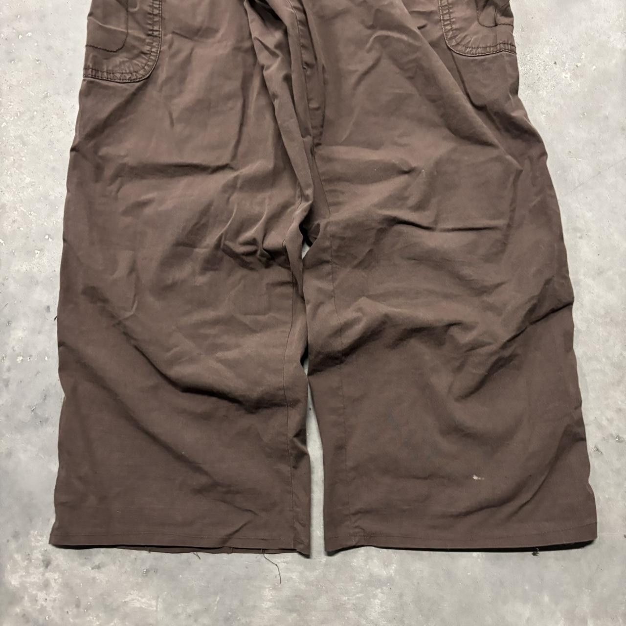 Japanese Brand × Vintage Crazy Vintage Y2K/2000s Brown Streetwear Skater Cargo Pants! Size US 32 / EU 48 - 6 Thumbnail