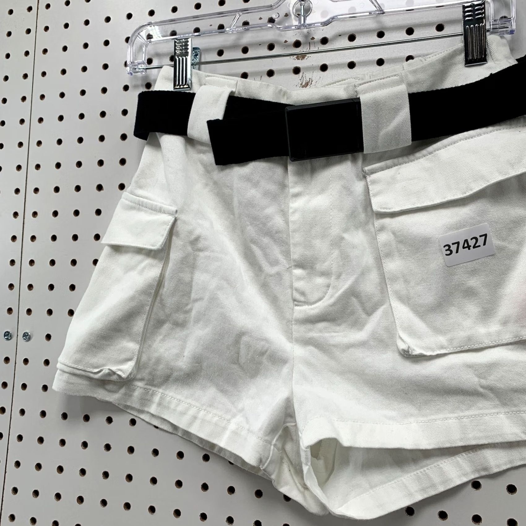 TNA TNA Cargo Shorts Womens Size Small White Belted 26x3 NWT Size 28" / US 6 / IT 42 - 3 Thumbnail