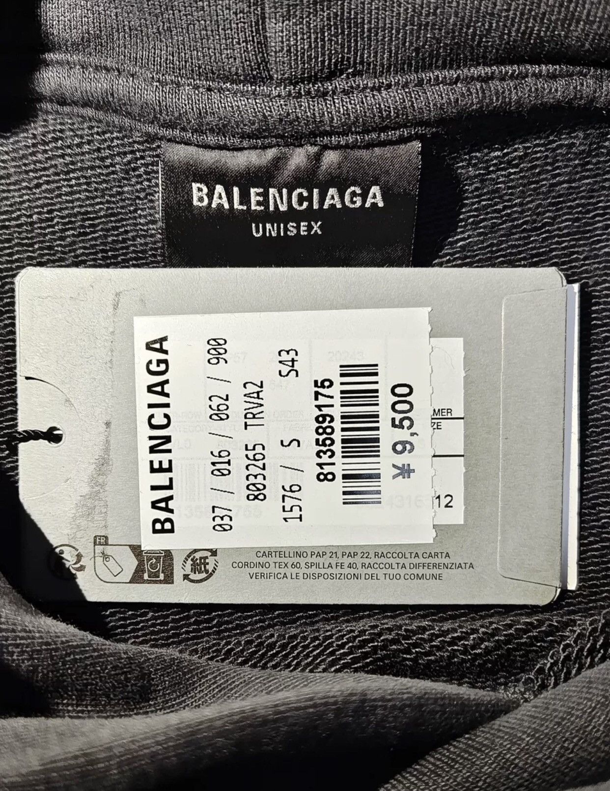 Balenciaga Balenciaga24 fall AGAICNELAB Print Destruction Hoodie Size US S / EU 44-46 / 1 - 4 Thumbnail