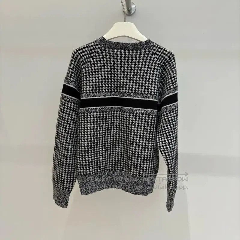 Dior Dior Black Houndstooth Knit Pullover Sweater . Size M / US 6-8 / IT 42-44 - 1 Thumbnail
