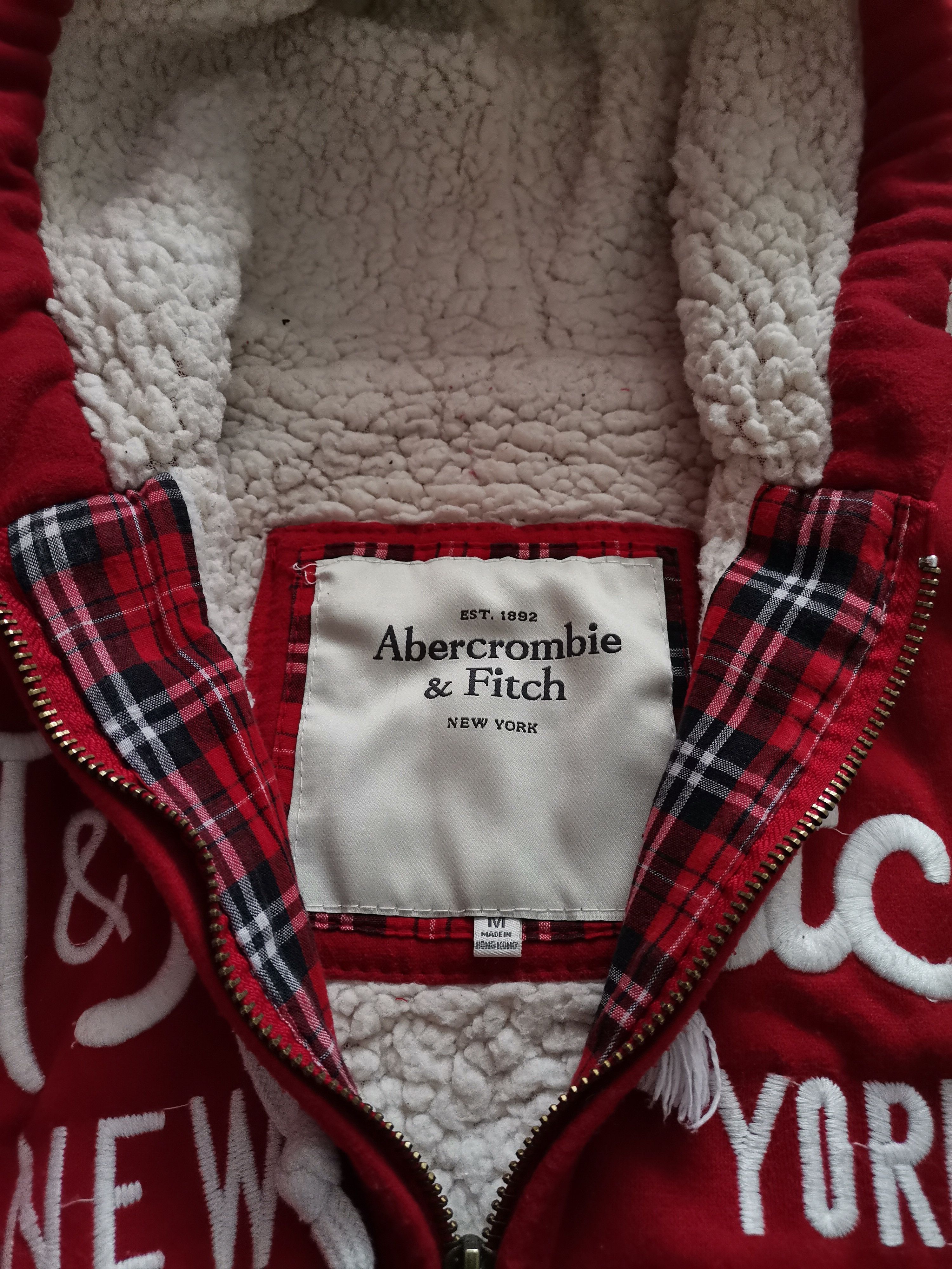 Abercrombie & Fitch Abercrombie & Fitch Women's Zip Up Sherpa Hoodie Size M / US 6-8 / IT 42-44 - 3 Thumbnail
