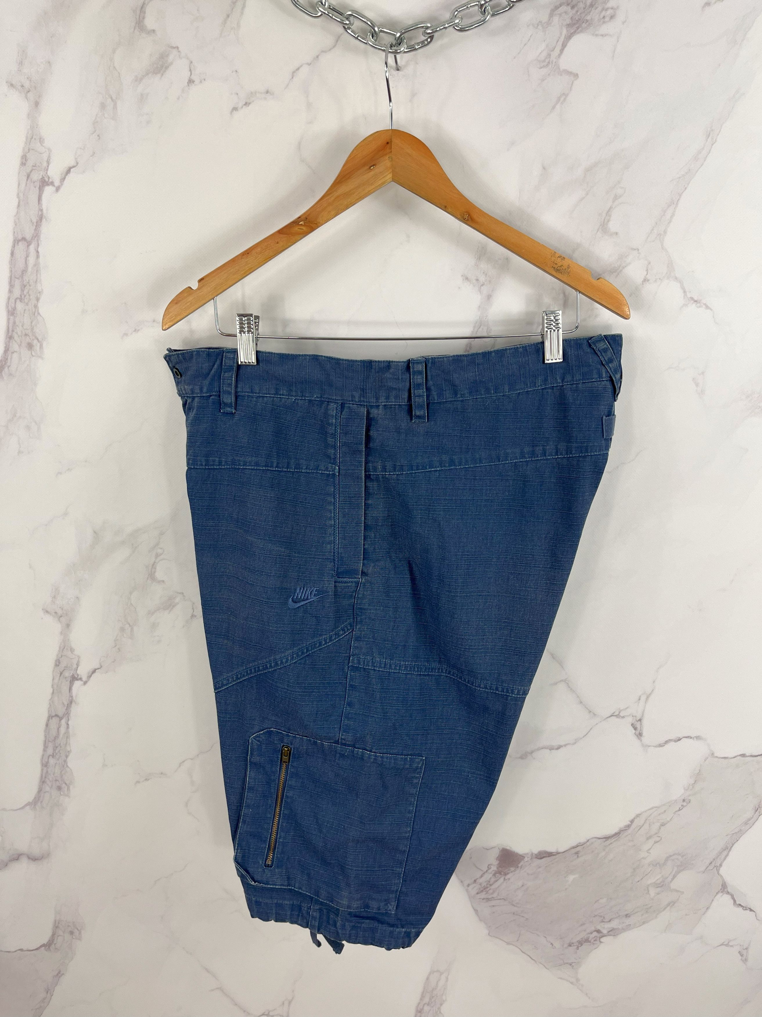 Nike Vintage Nike Denim Shorts Emboidered Logo Size L Size US 36 / EU 52 - 7 Thumbnail