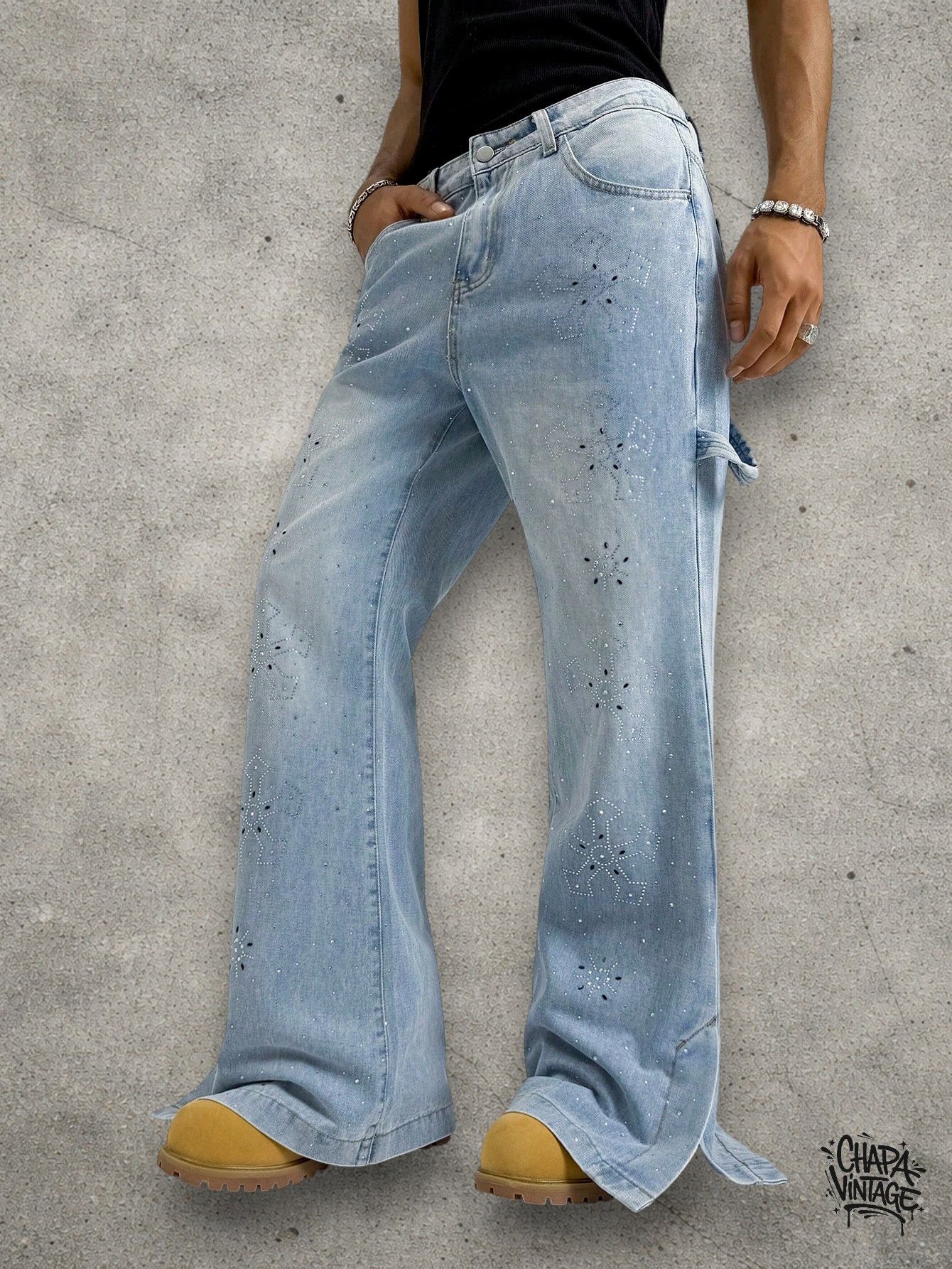 Vintage Wide leg 90s jeans Size US 32 / EU 48 - 1 Thumbnail