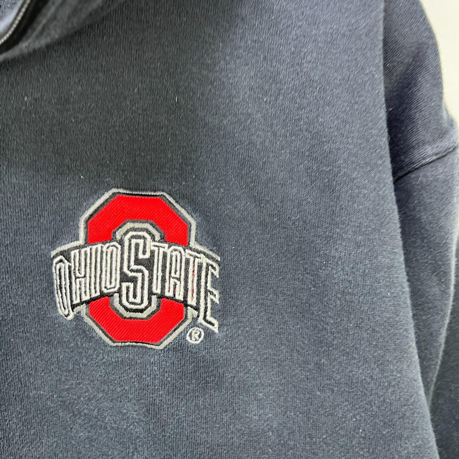 Other Vintage Ohio State Buckeyes Quarter Zip Sweatshirt XL Size ONE SIZE - 4 Thumbnail