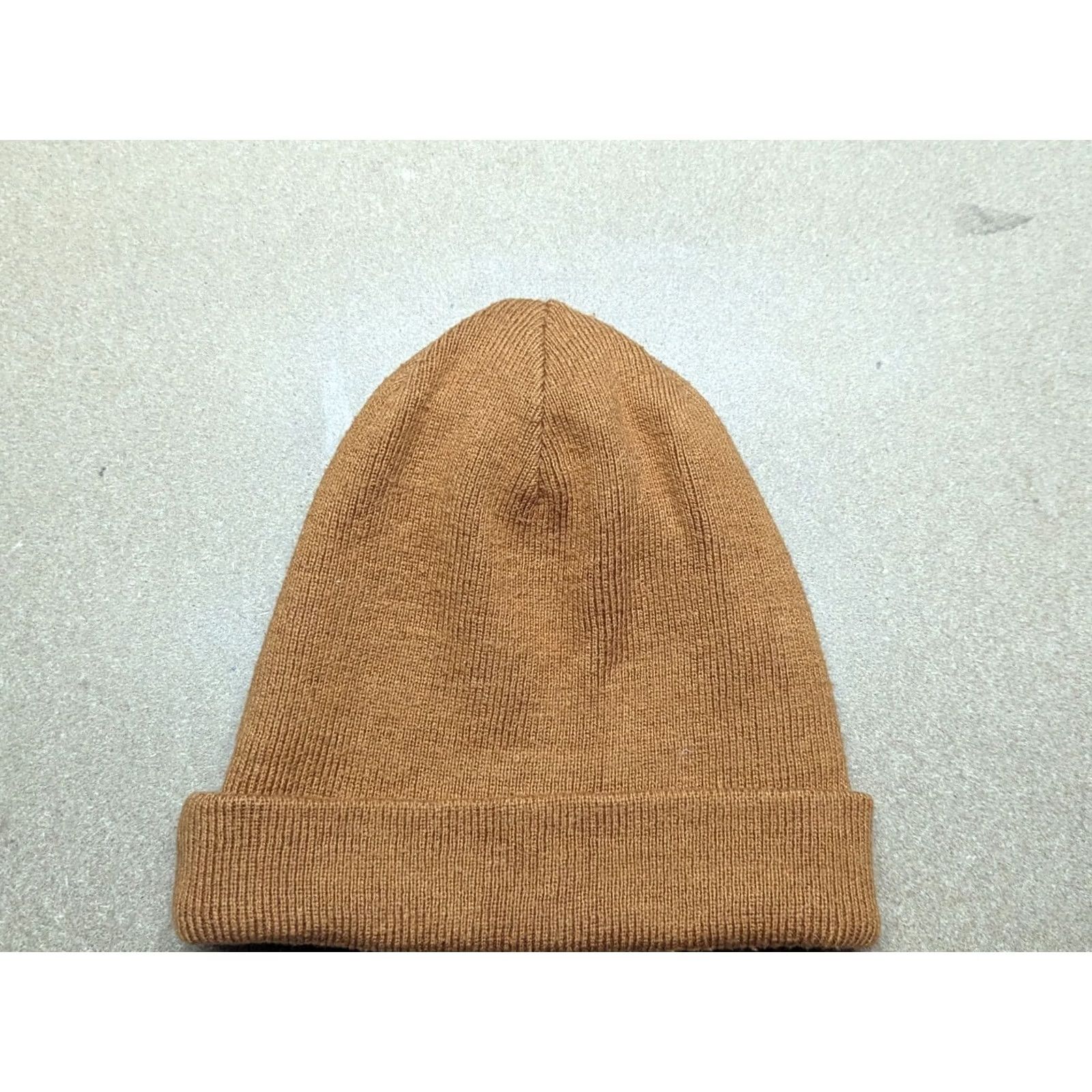 G-Star G-Star Beanie Hat One Size Cuffed Knit Stretch Beige Unisex Adults Mens Womens Boys Girls Size ONE SIZE - 4 Thumbnail