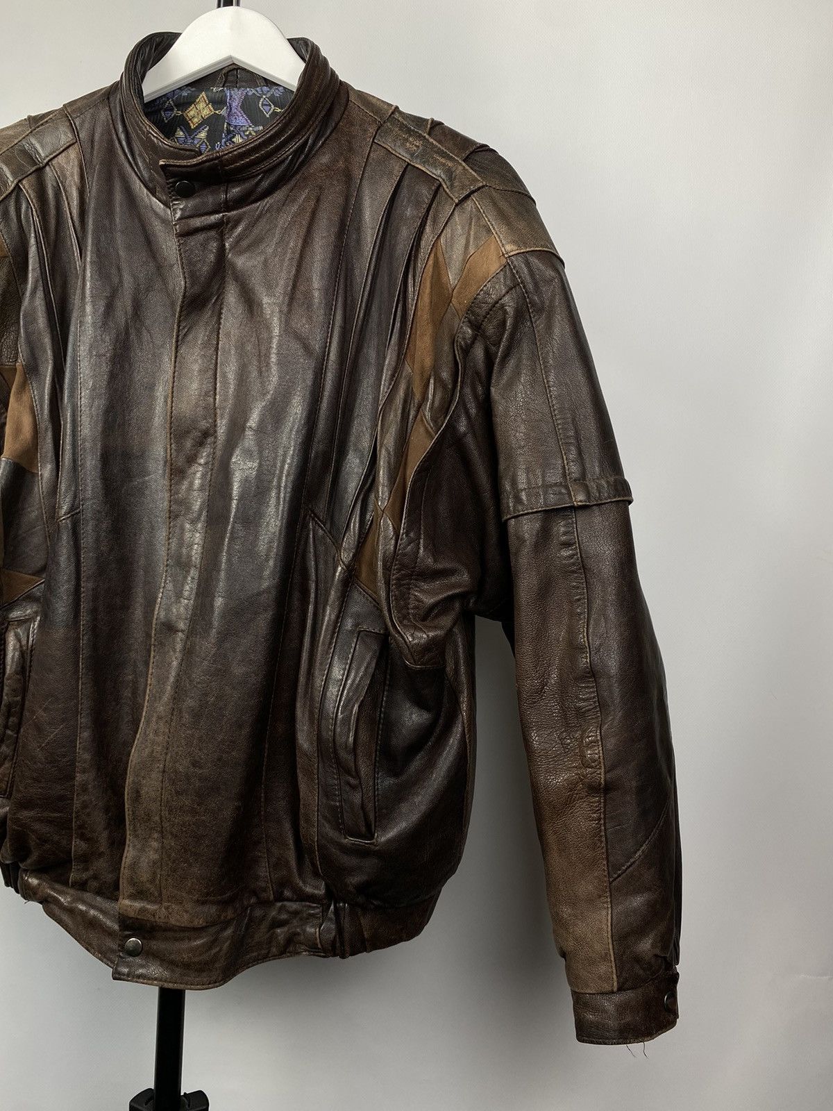 Vintage Vintage 90s Leather Biker Jacket Style Maison Margiela Size US M / EU 48-50 / 2 - 5 Thumbnail