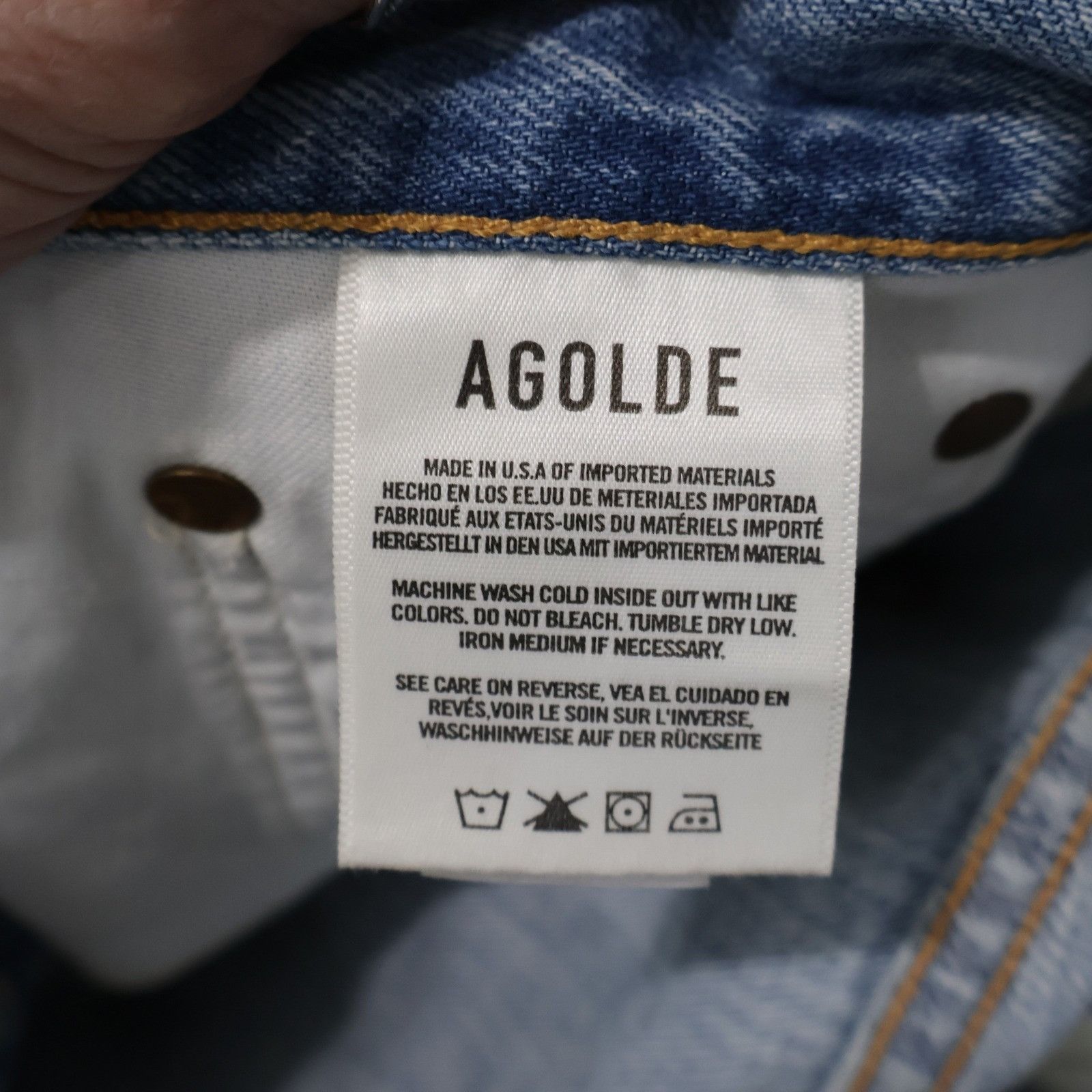 Agolde AGOLDE Jamie High Rise Jeans Shakedown Womens 31 Distressed Size 31" - 11 Thumbnail